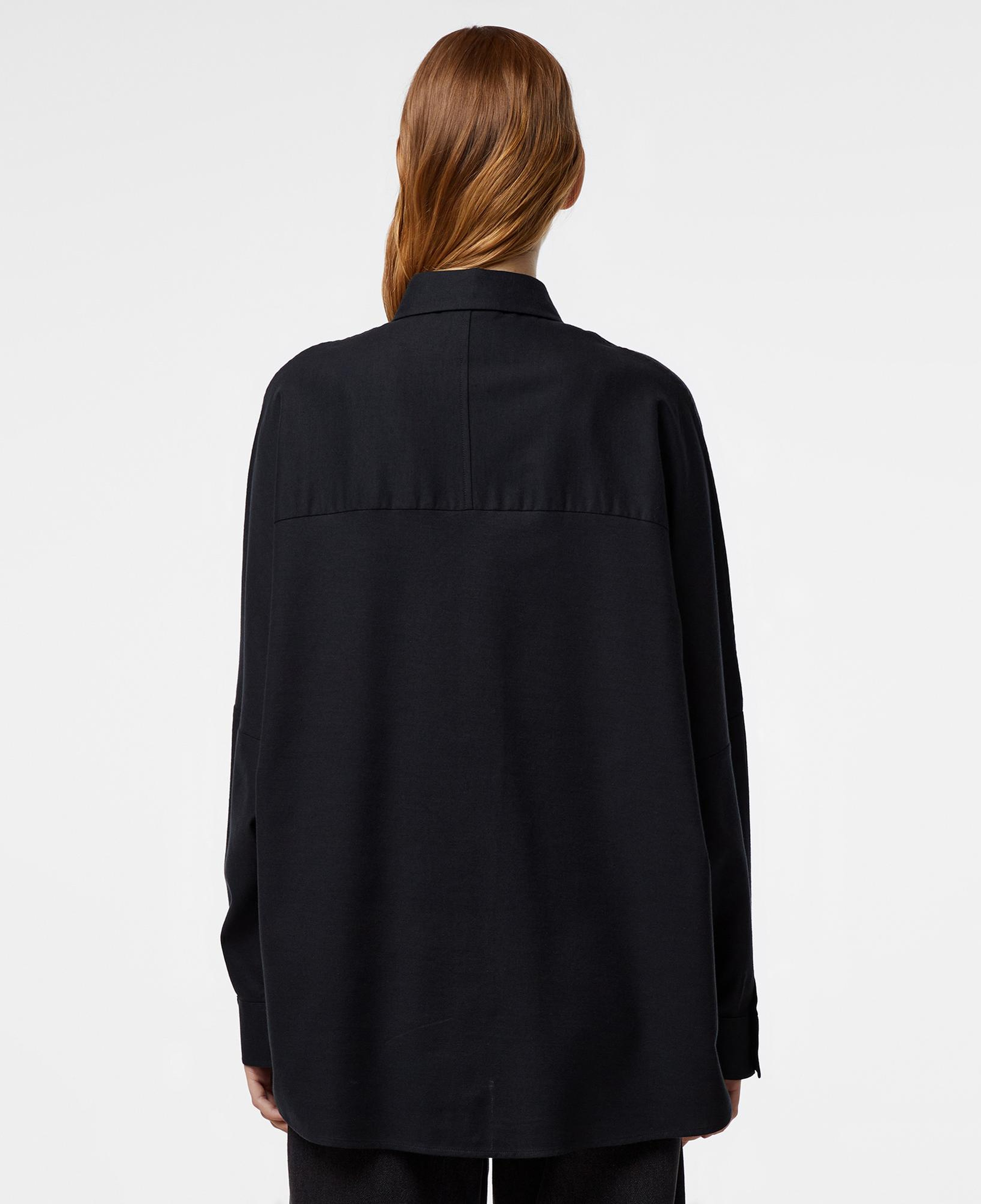 Kadın Loose Fit Siyah Gömlek