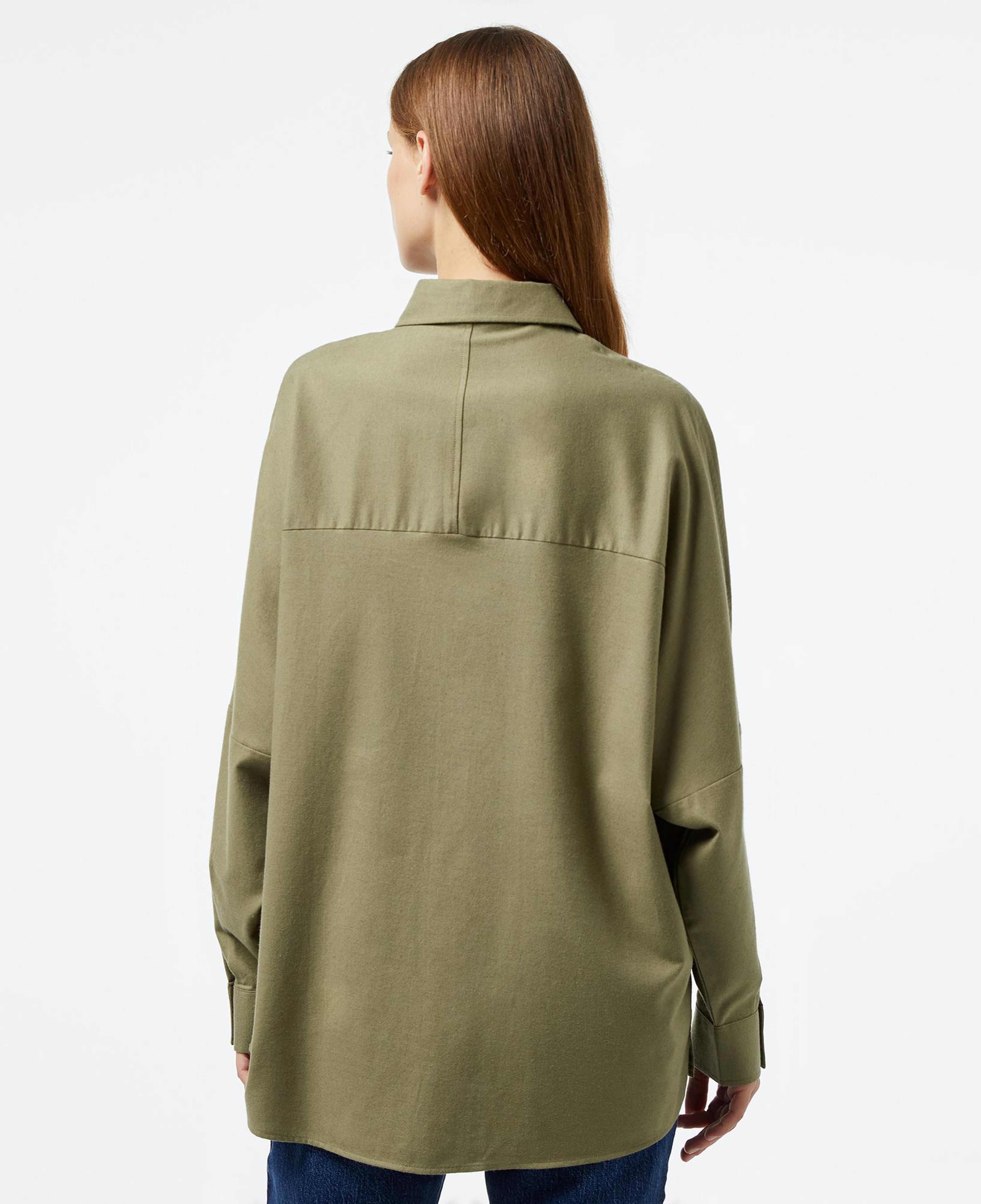 Kadın Loose Fit Haki Gömlek
