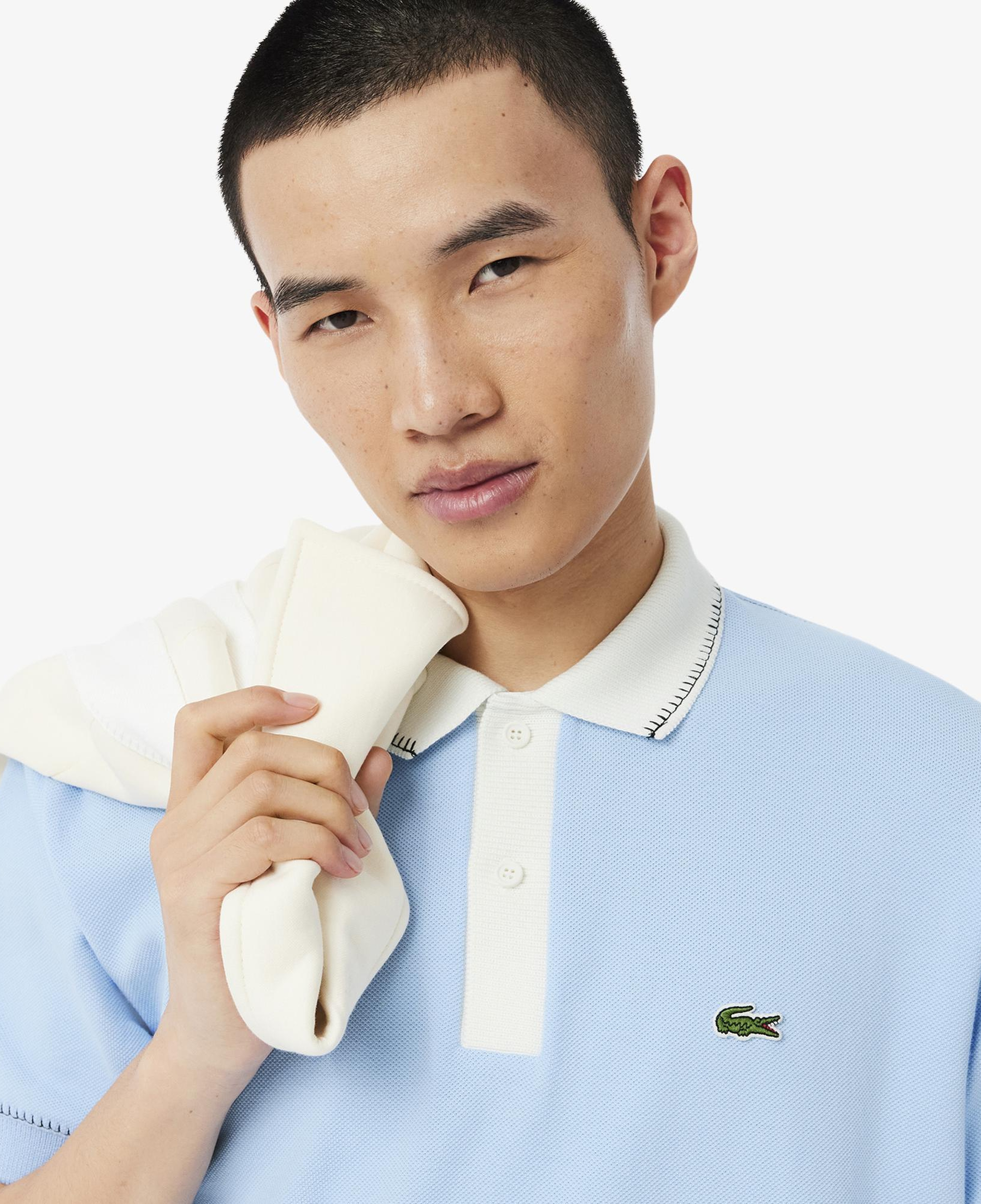 Erkek Classic Fit Mavi Polo