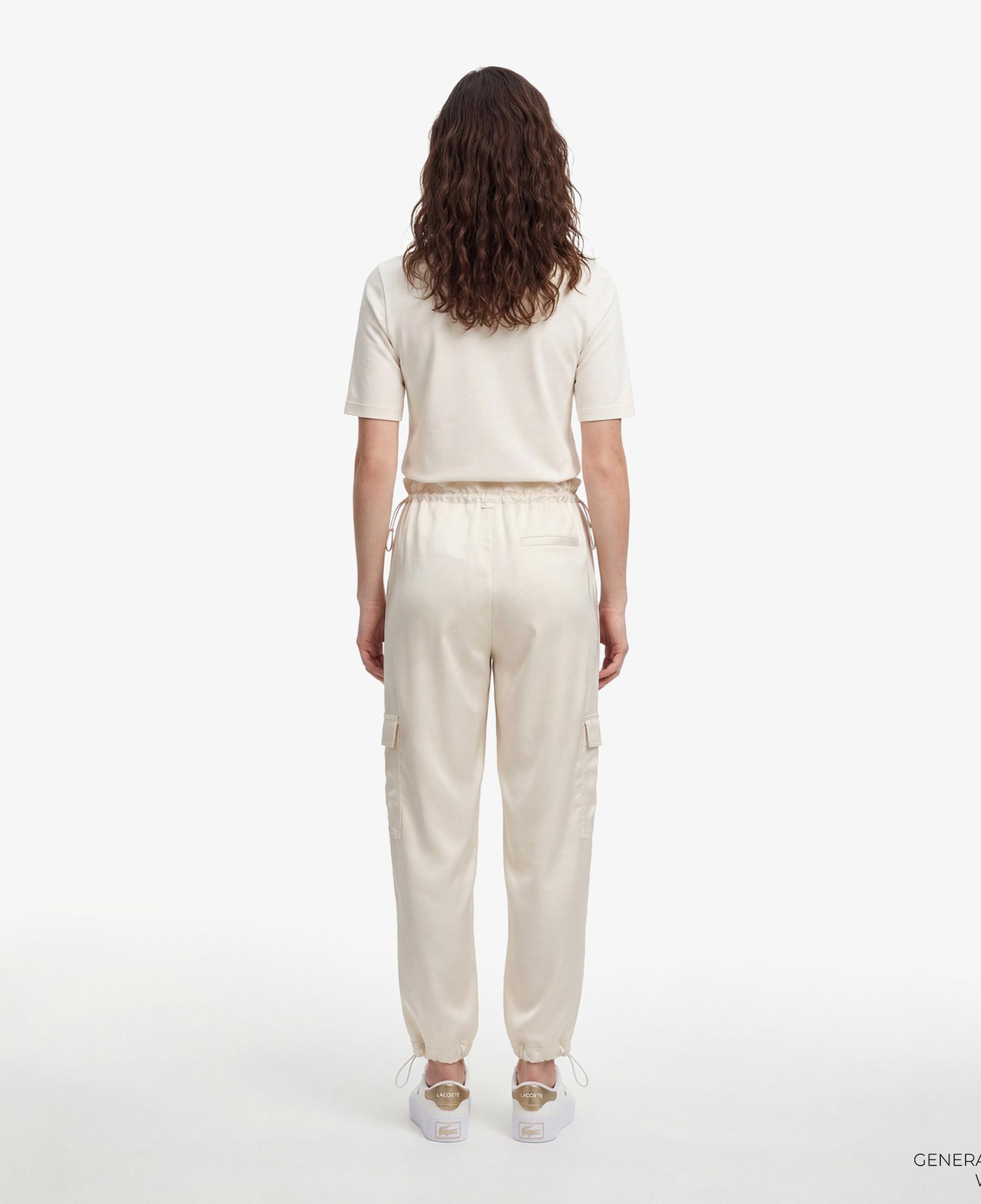 Kadın Oversize Fit Krem Kargo Pantolon