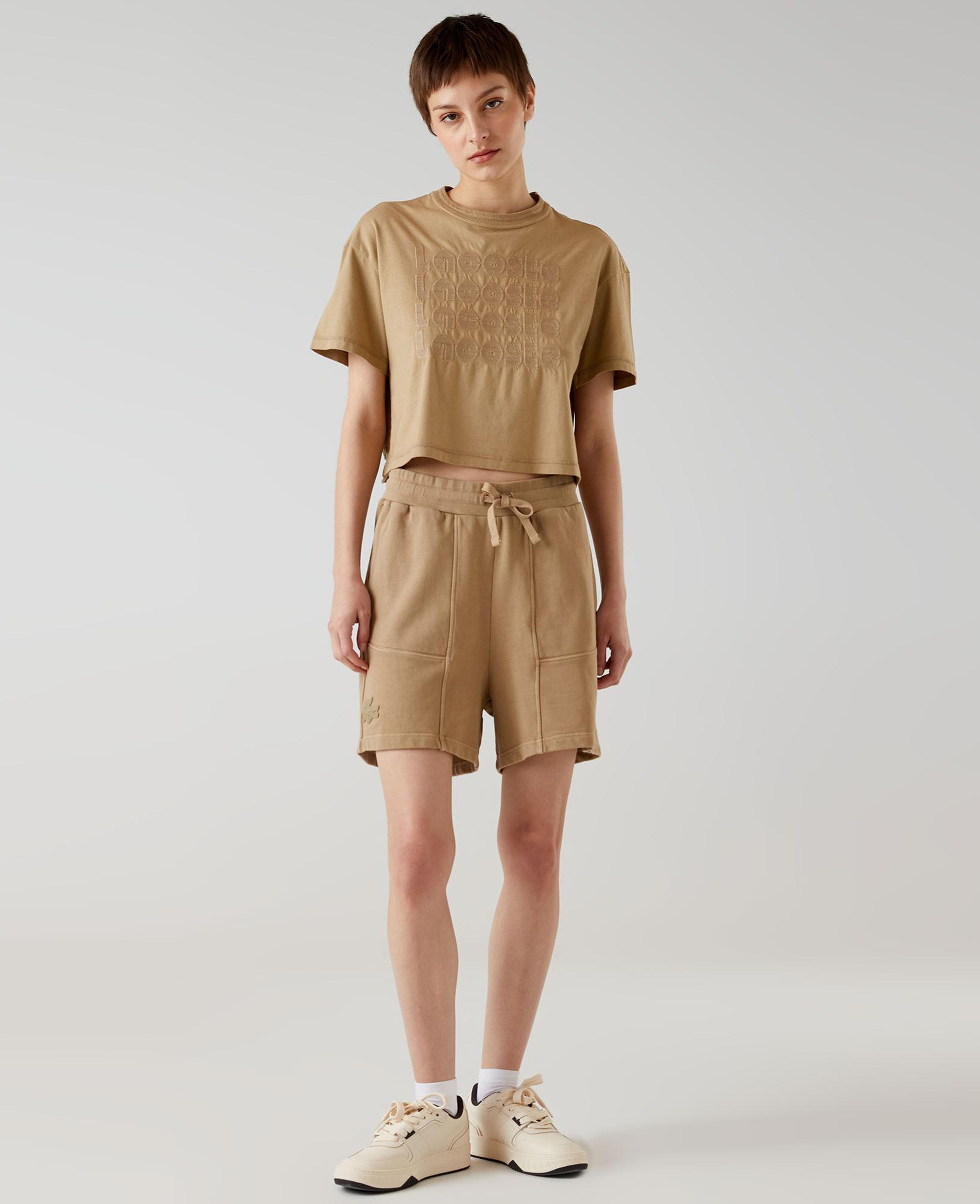 Lacoste x House of SuperStep Kadın Kahverengi Şort