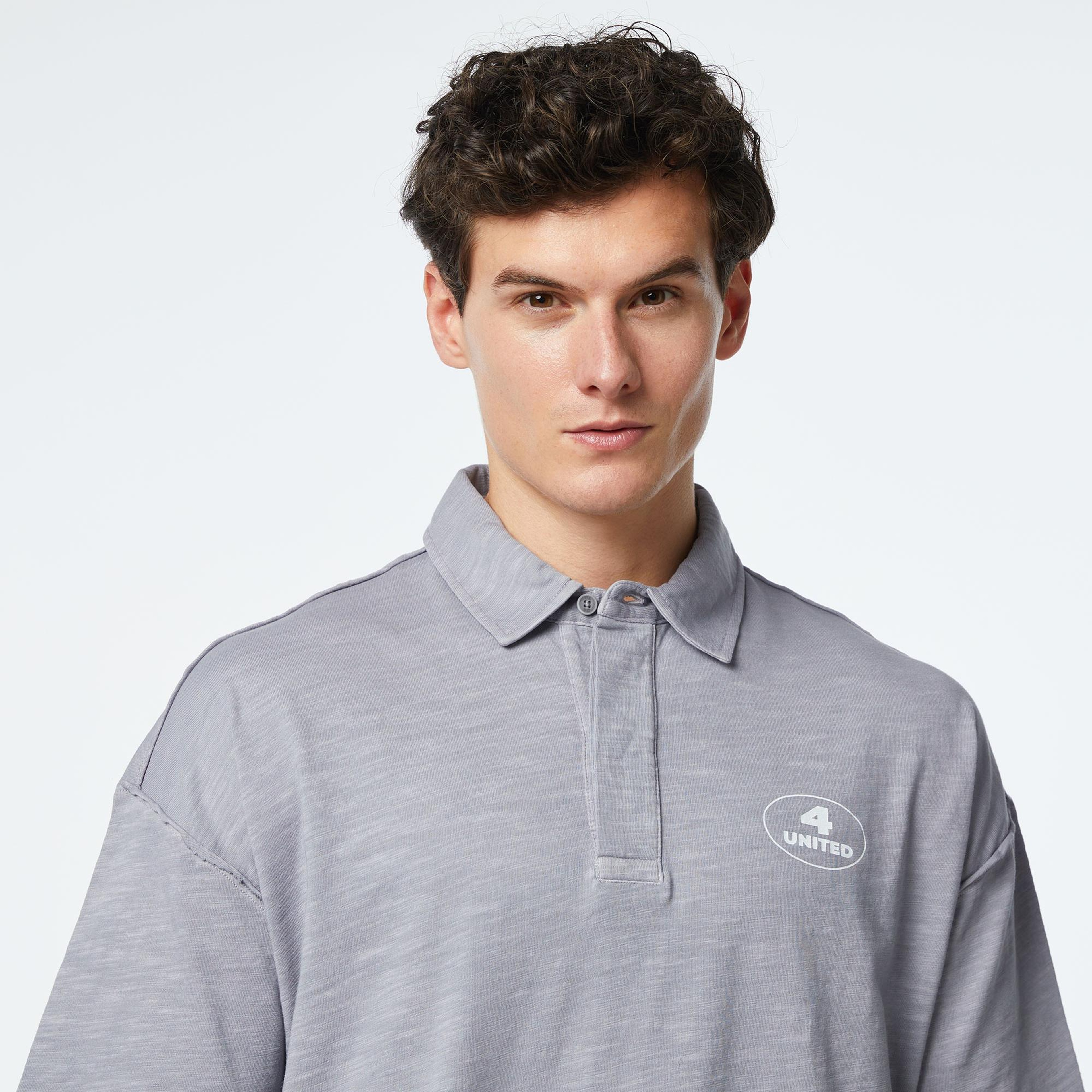 UNITED4 Erkek Gri Polo