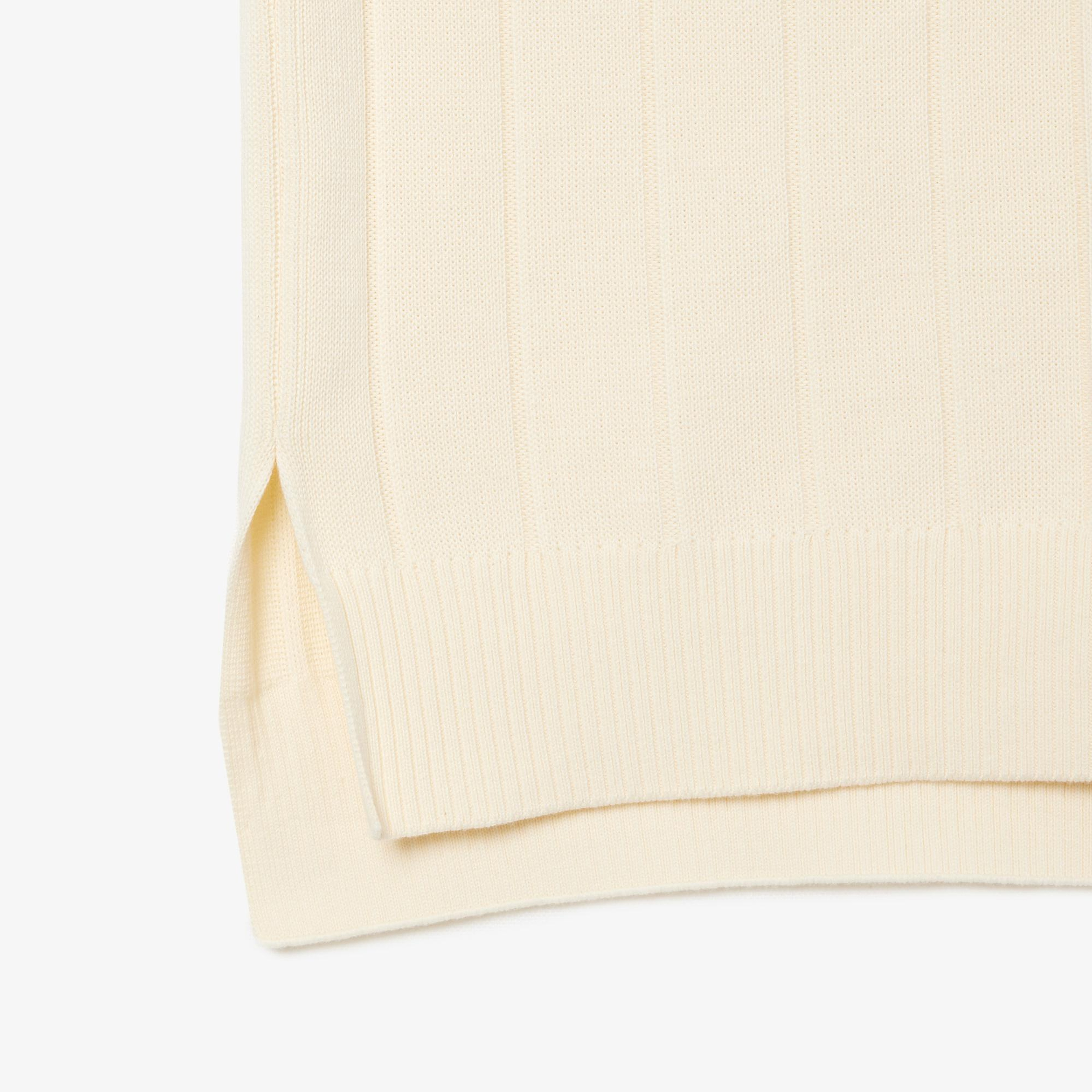 Kadın Regular Fit Kısa Kollu Polo Yaka Krem Elbise