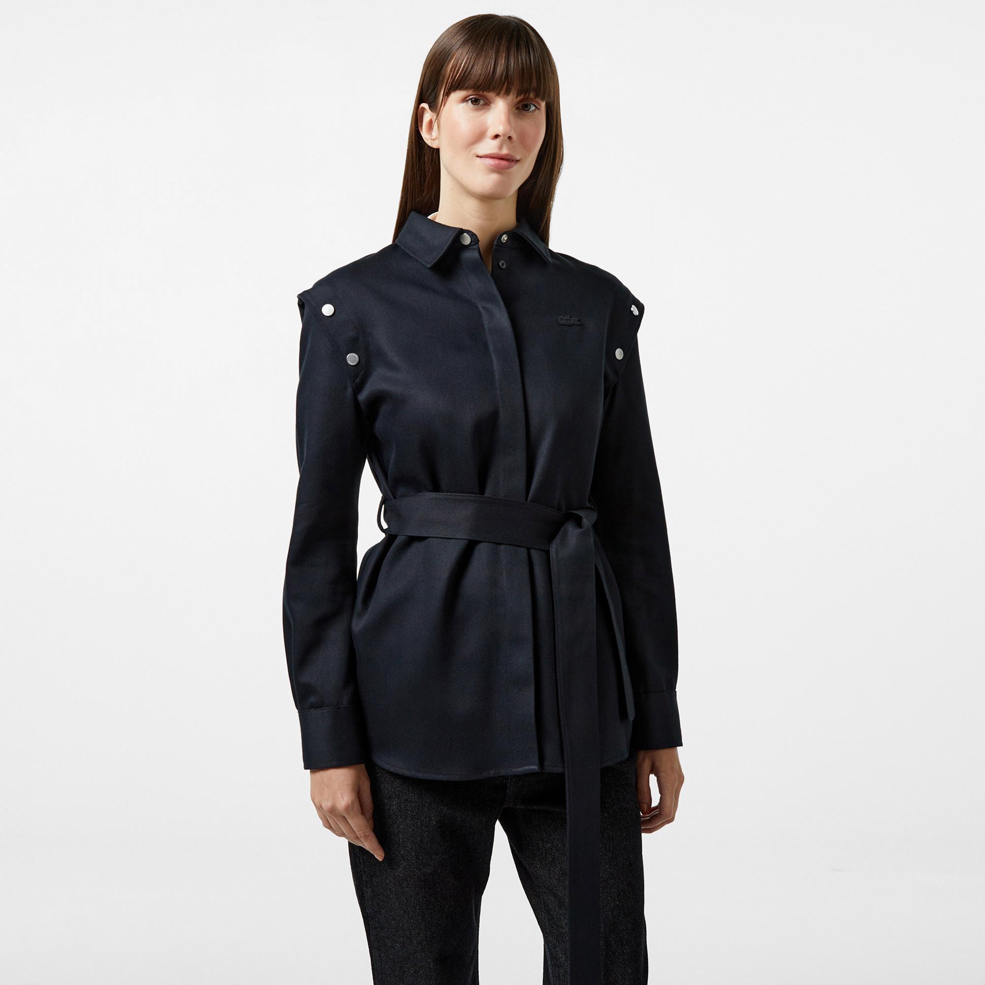 Kadın Regular Fit Siyah Gömlek