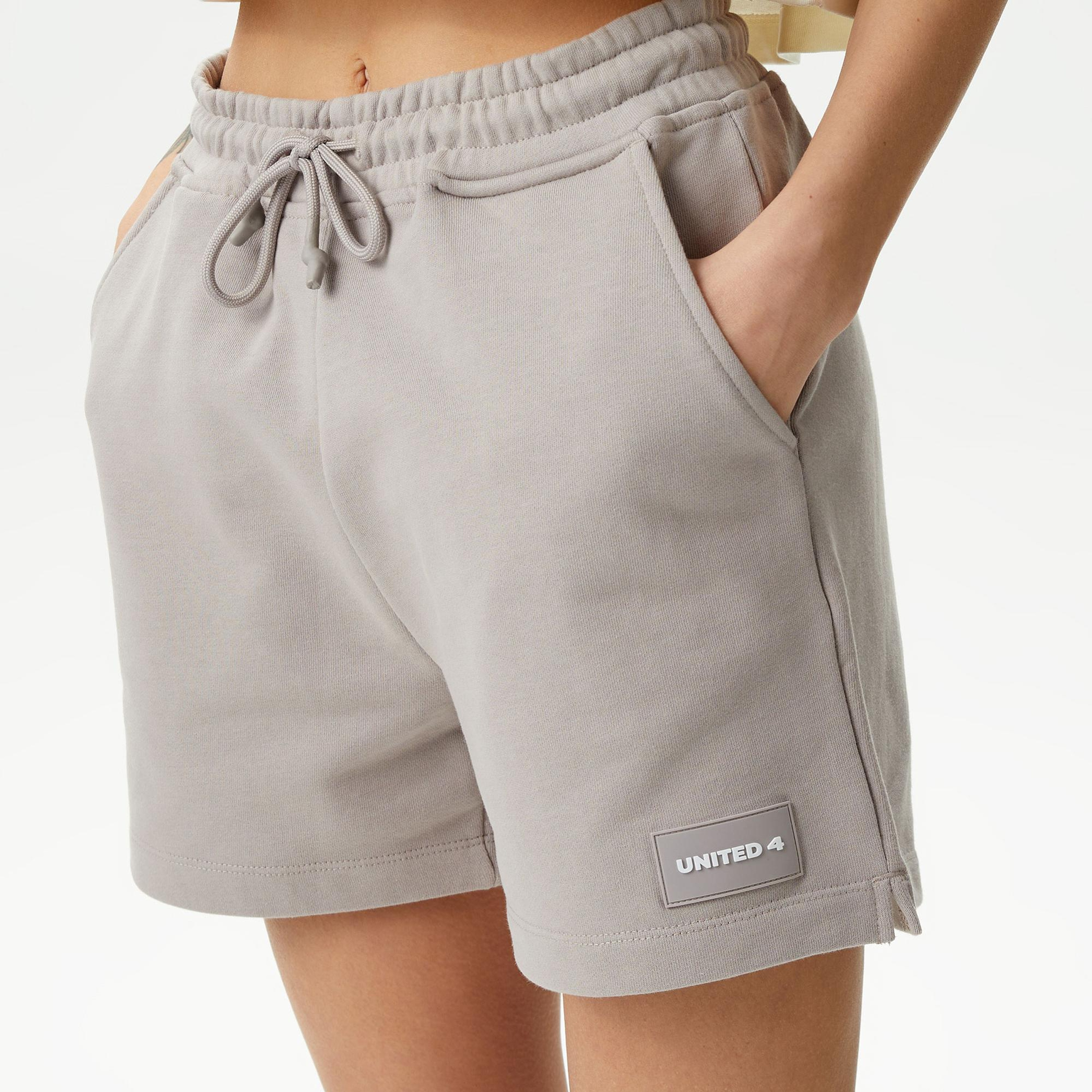UNITED4 Kadın Gri Şort