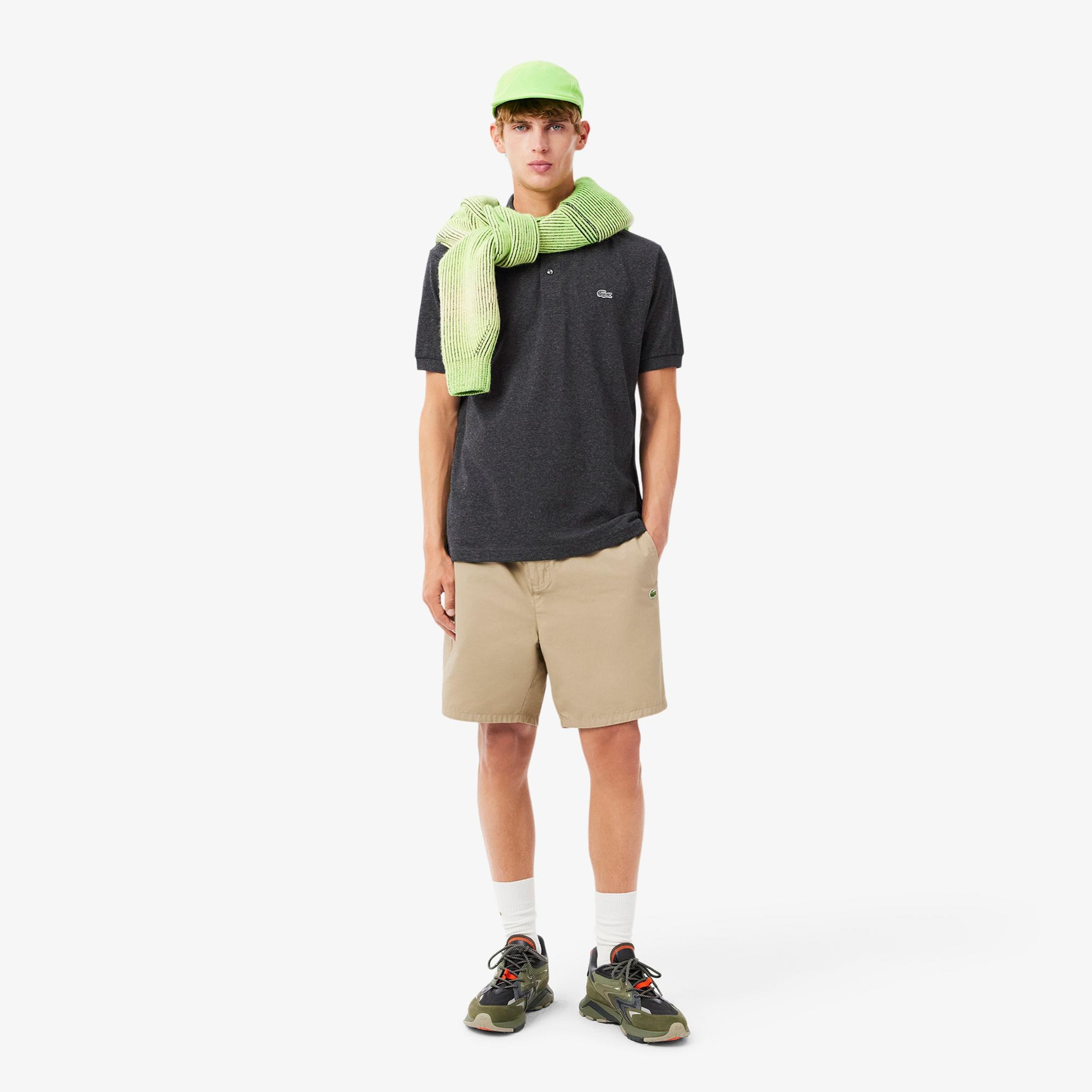 Erkek Classic Fit Gri Polo