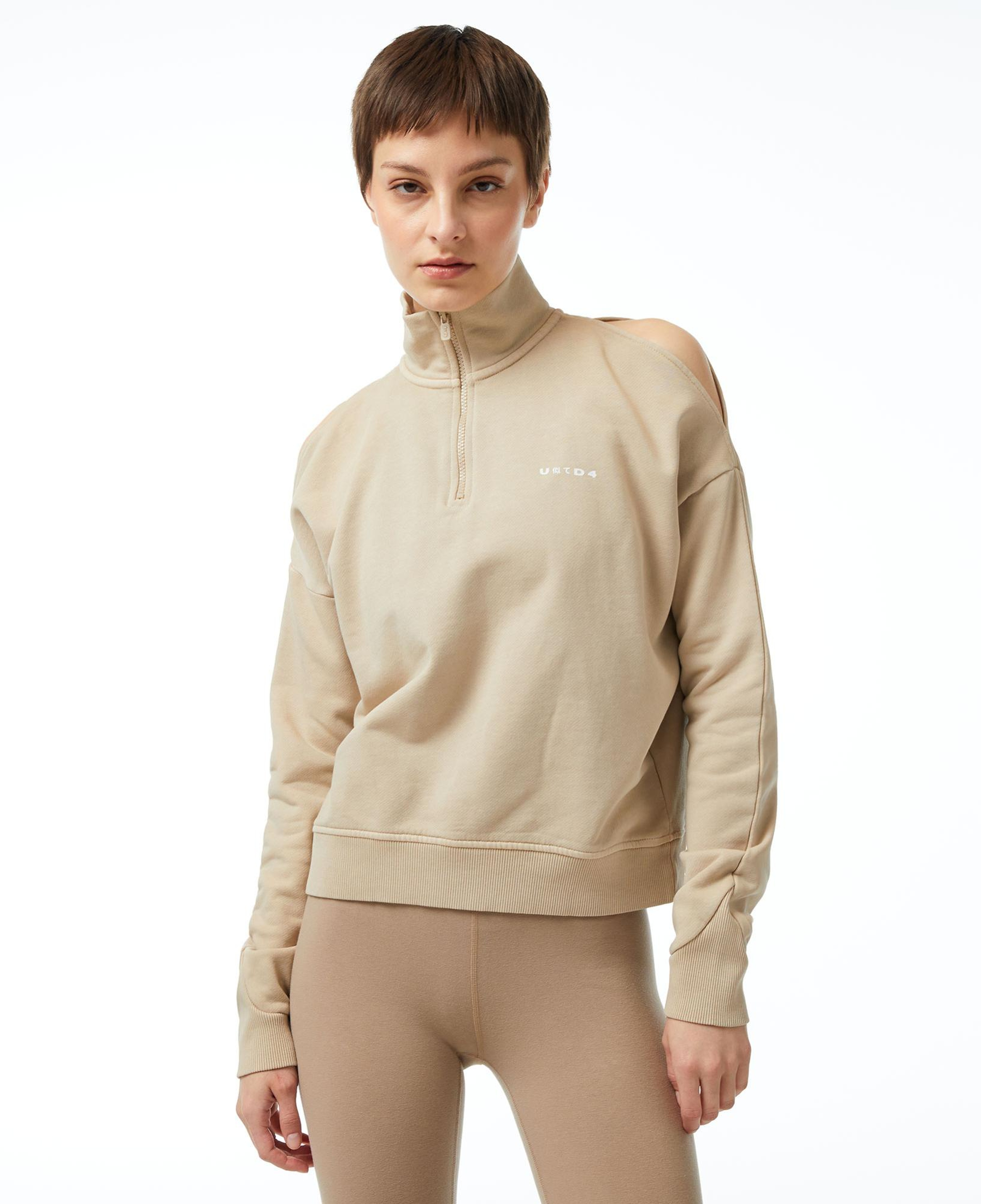 UNITED4 Kadın Krem Sweatshirt