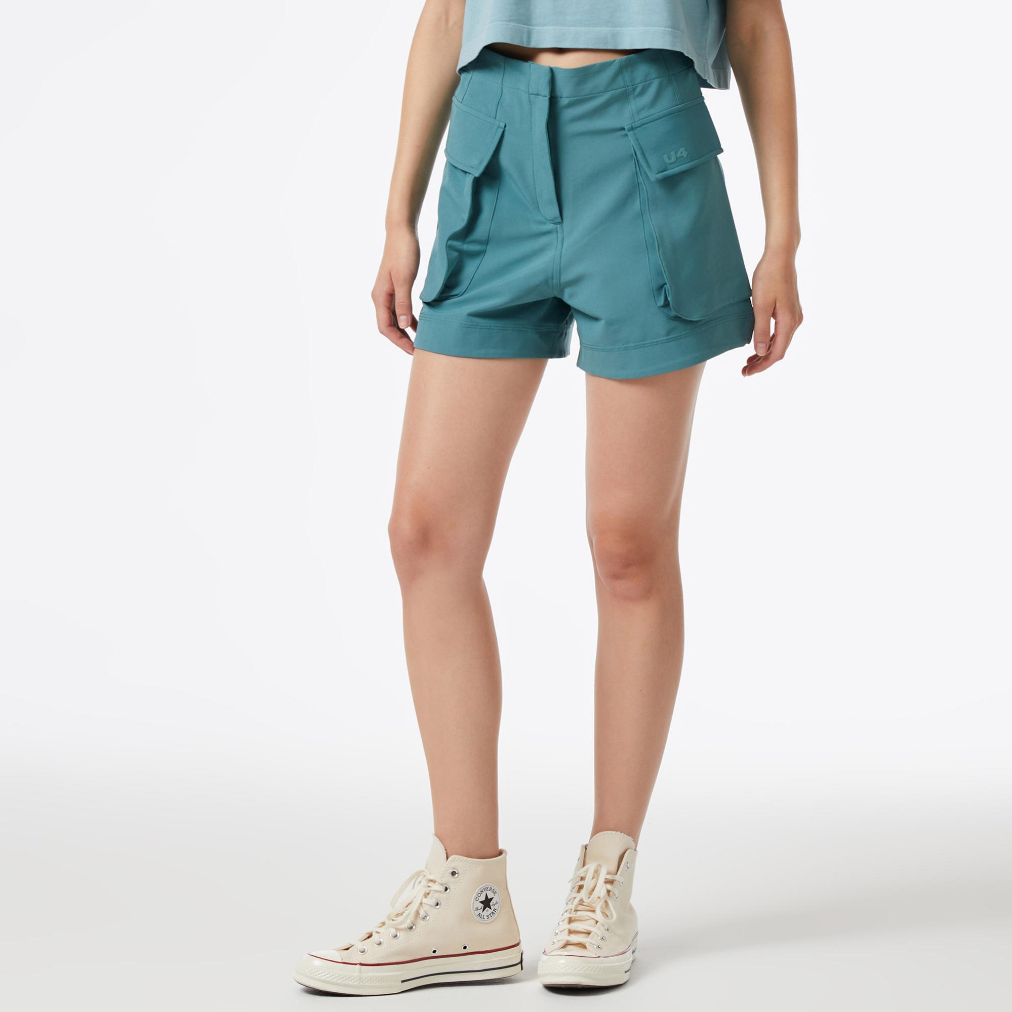 UNITED4 Kadın Yeşil Şort