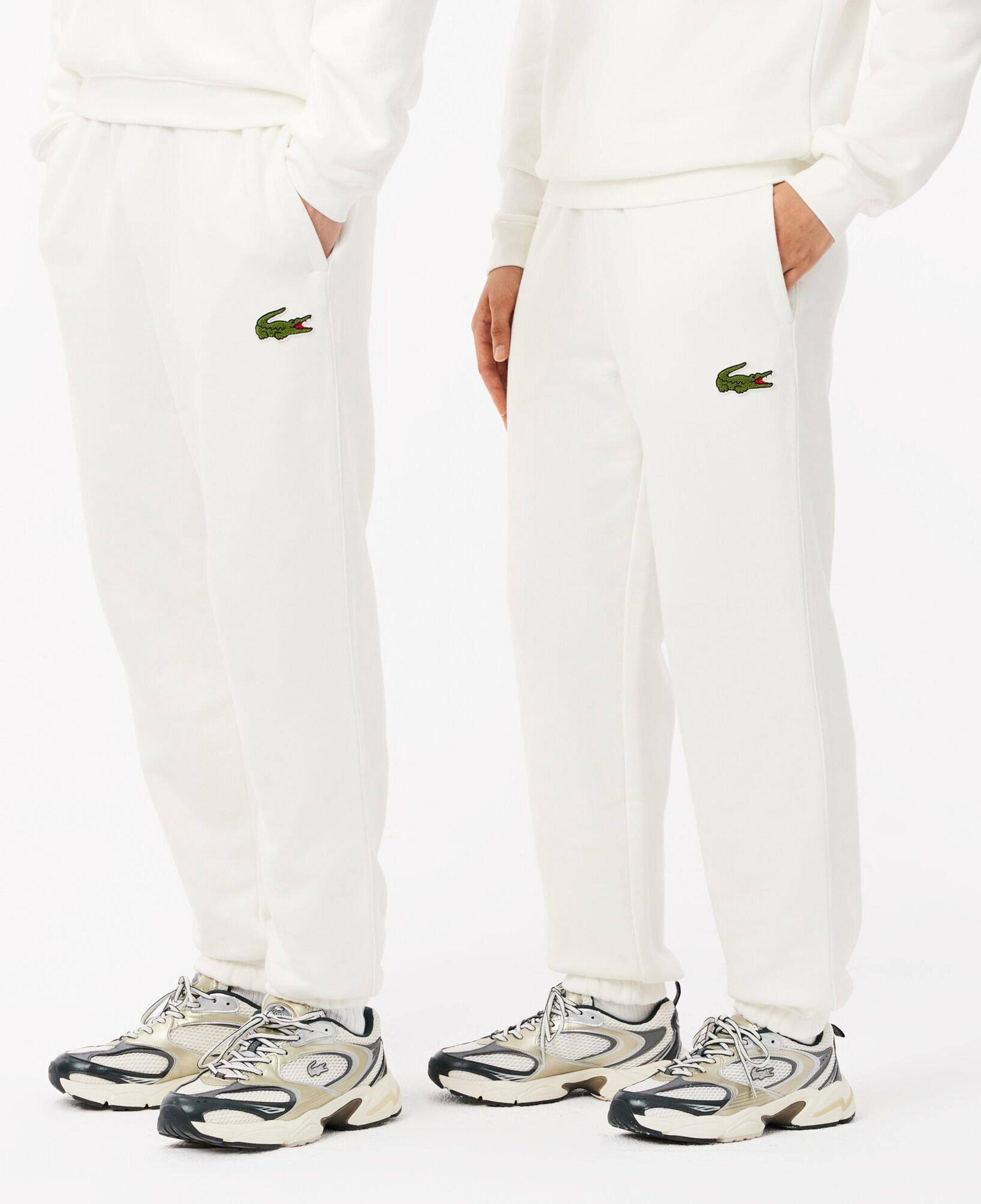 Unisex Relaxed Fit Organik Pamuk Beyaz Eşofman Altı