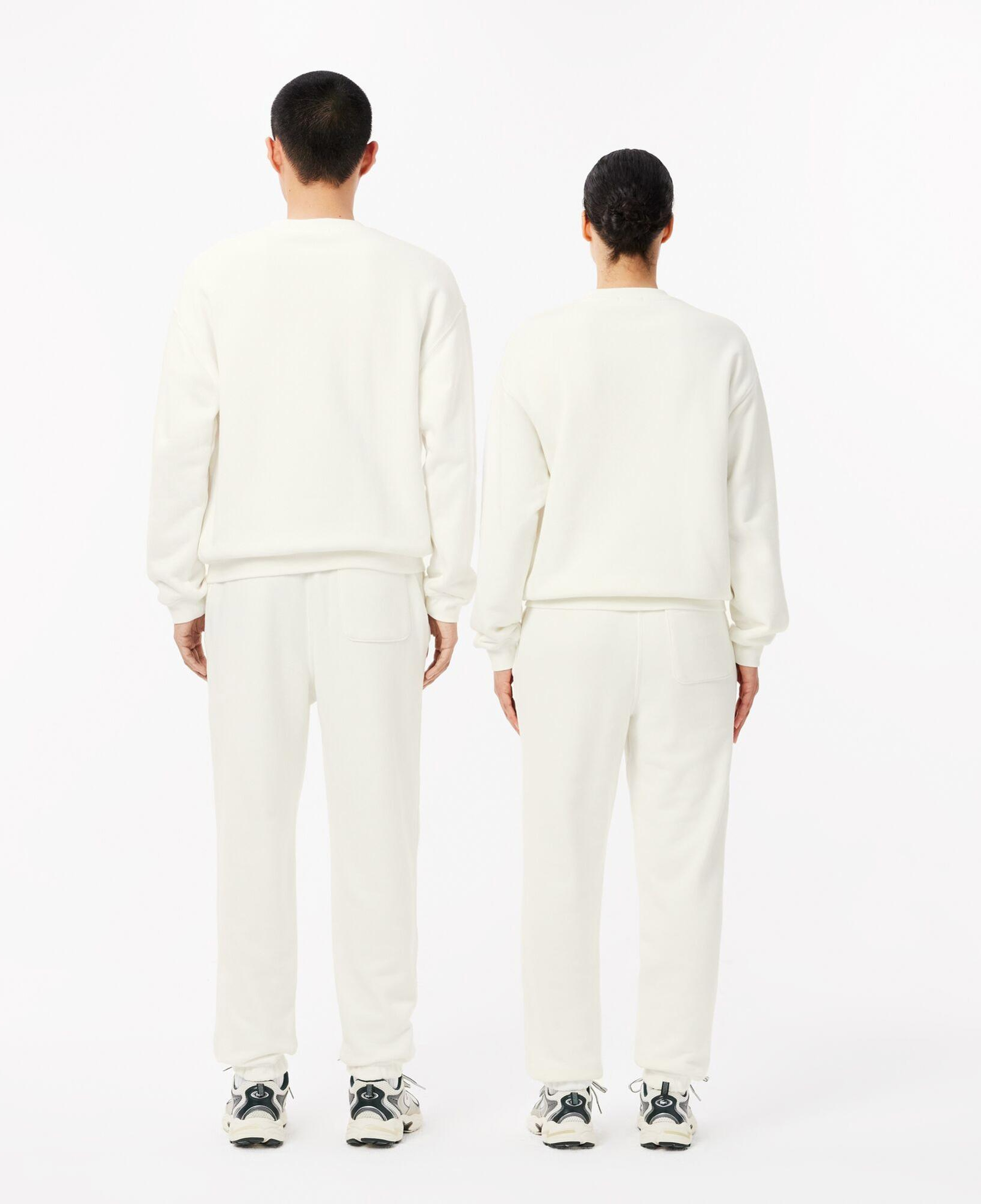 Unisex Relaxed Fit Organik Pamuk Beyaz Eşofman Altı