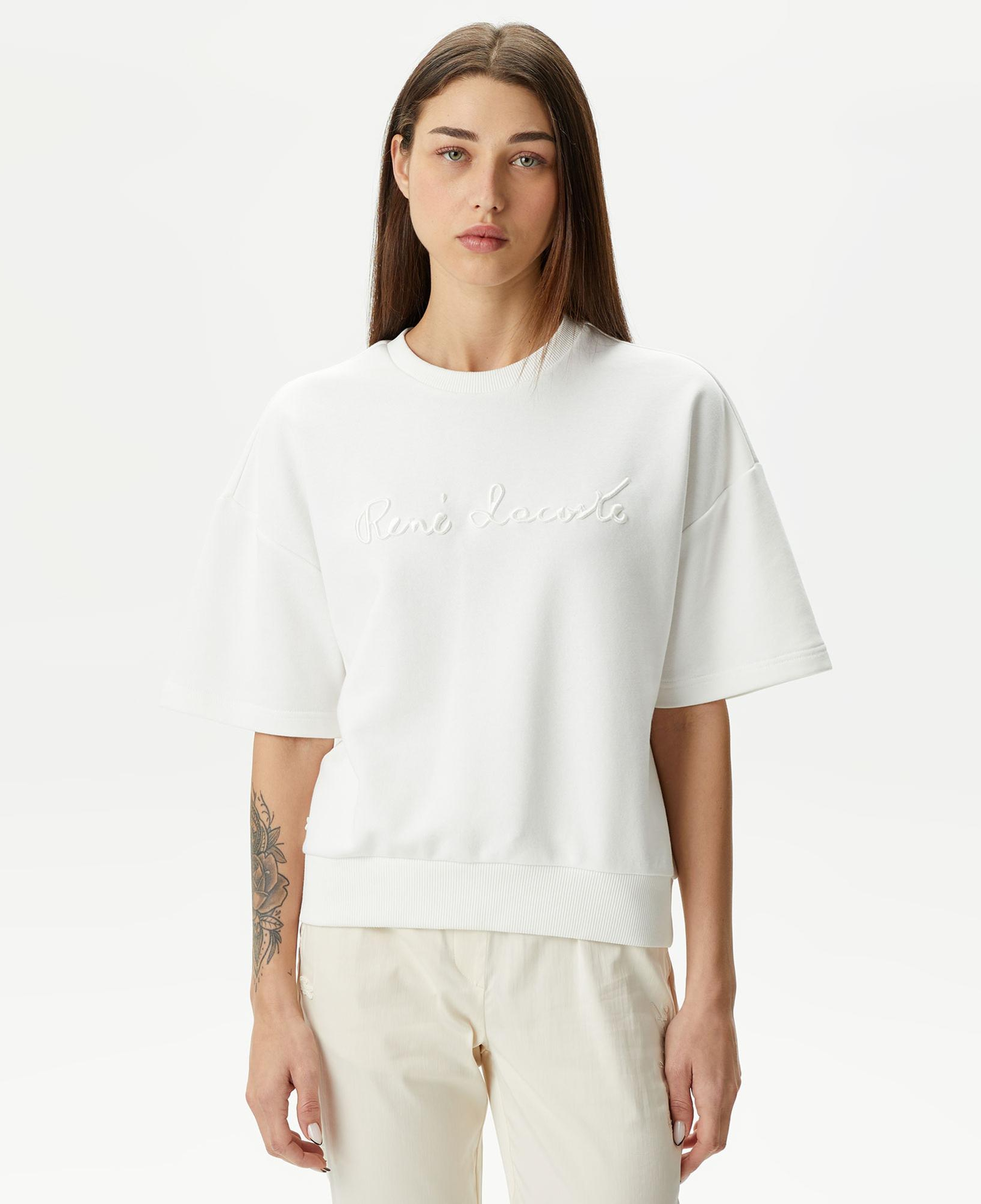 Lacoste Loose Fit Kadın Beyaz T-Shirt