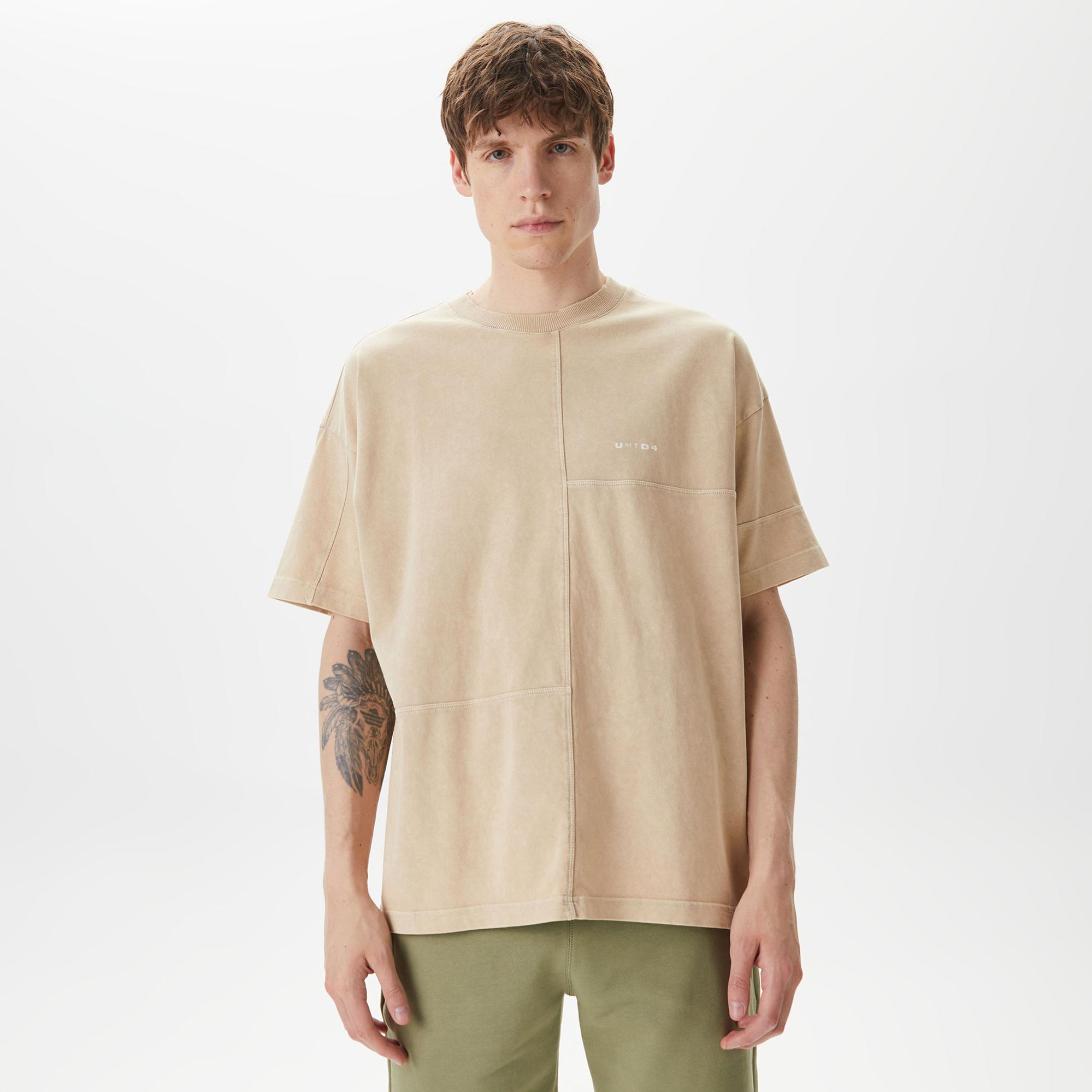 UNITED4 Erkek Bej T-Shirt