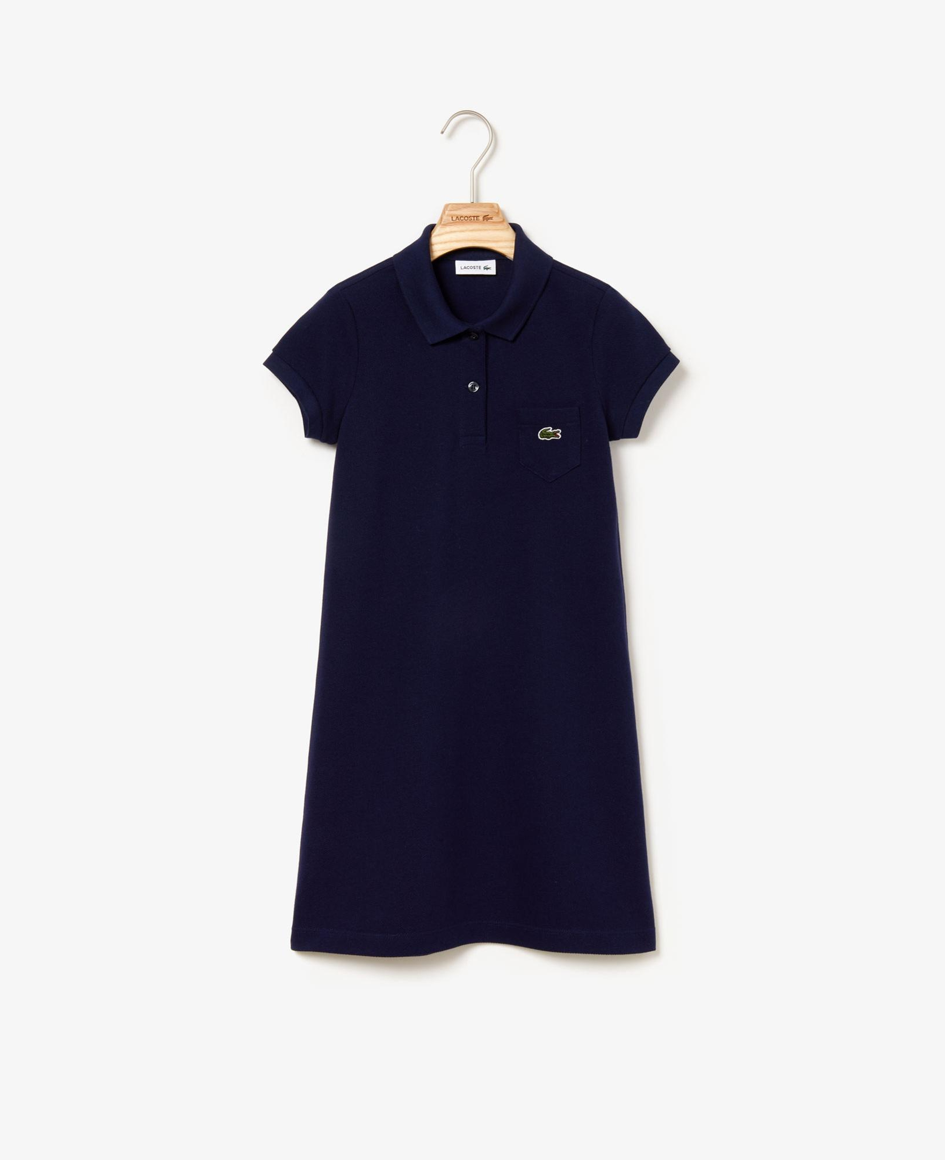 Lacoste Kız Çocuk Kısa Kollu Polo Yaka Lacivert Elbise