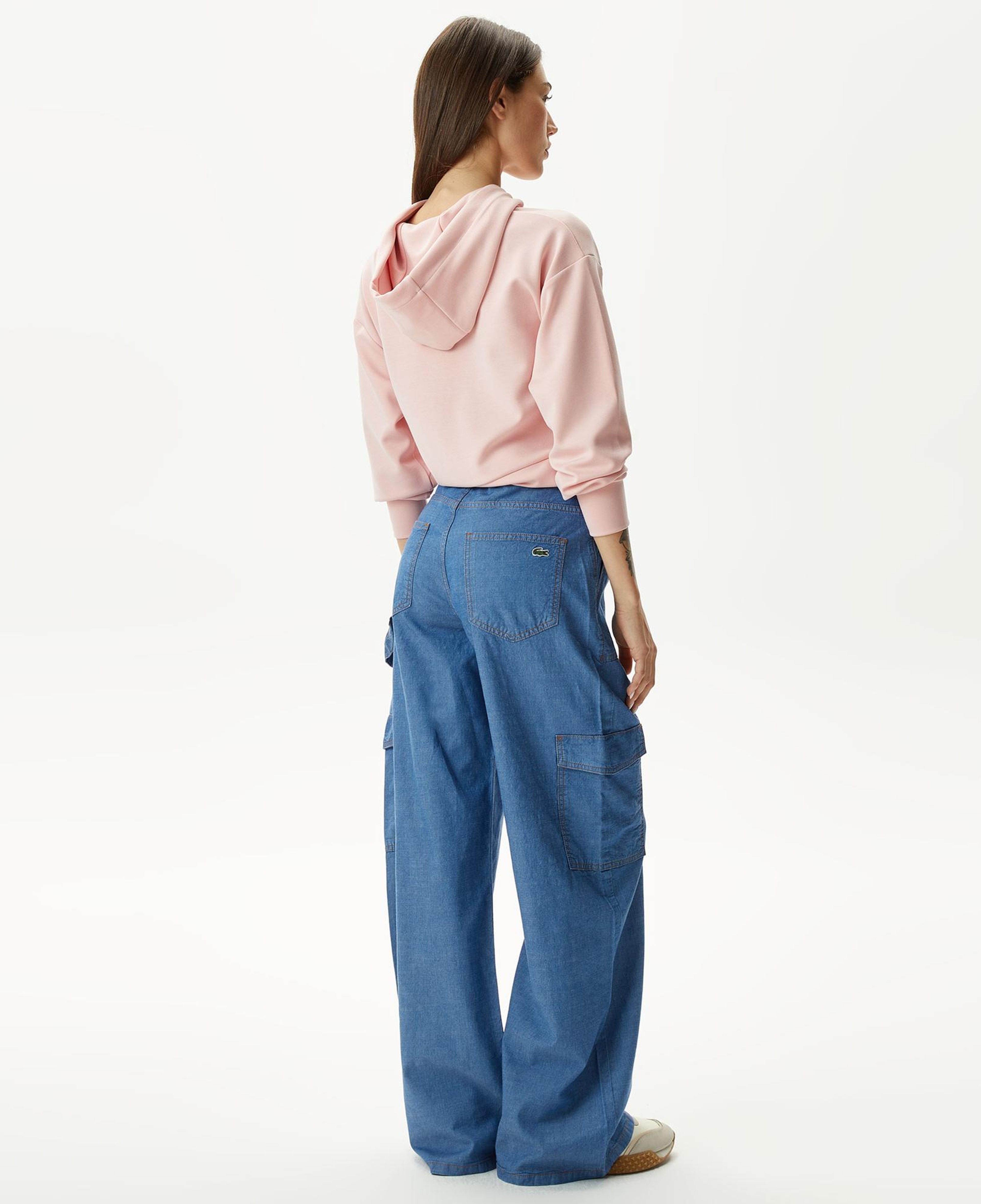 Kadın Loose Fit Mavi Jean Pantolon