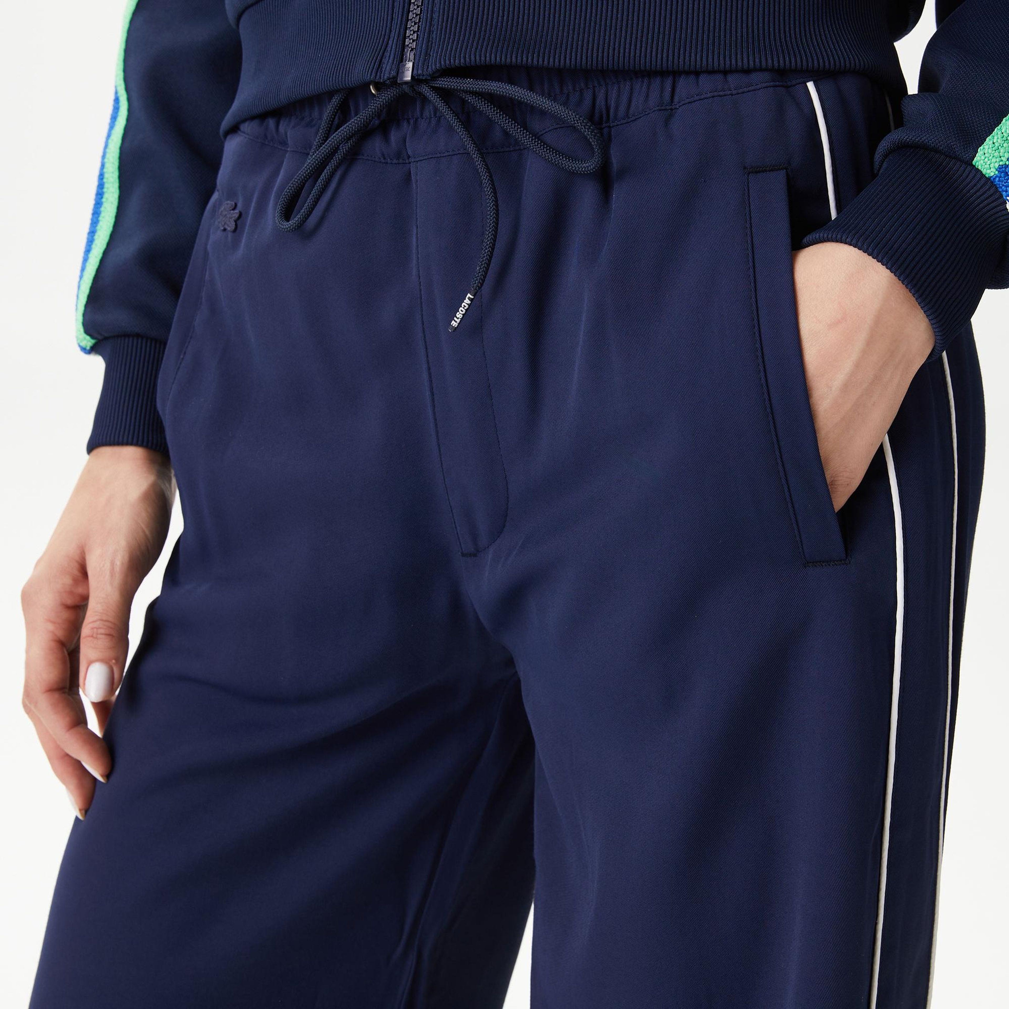 Kadın Wide Fit Lacivert Pantolon