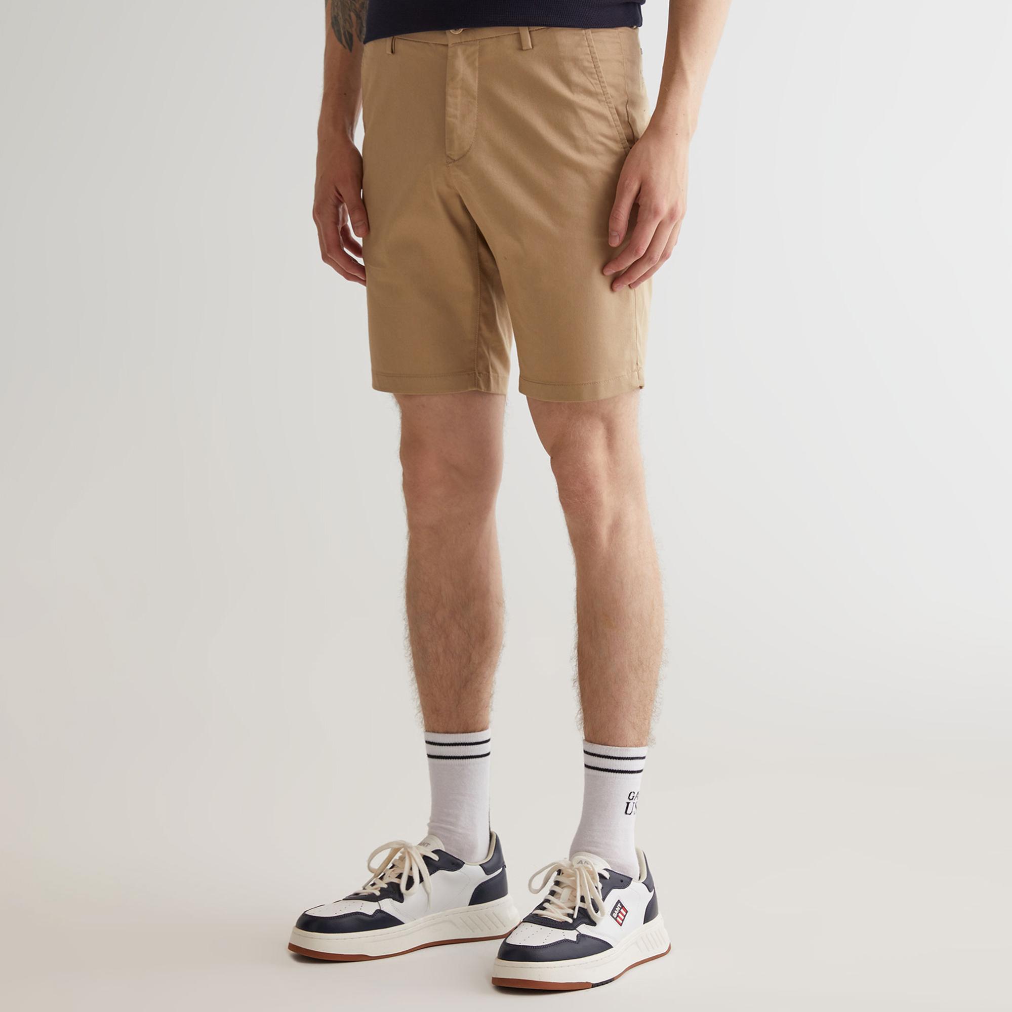 GANT Erkek Bej Slim Fit Şort