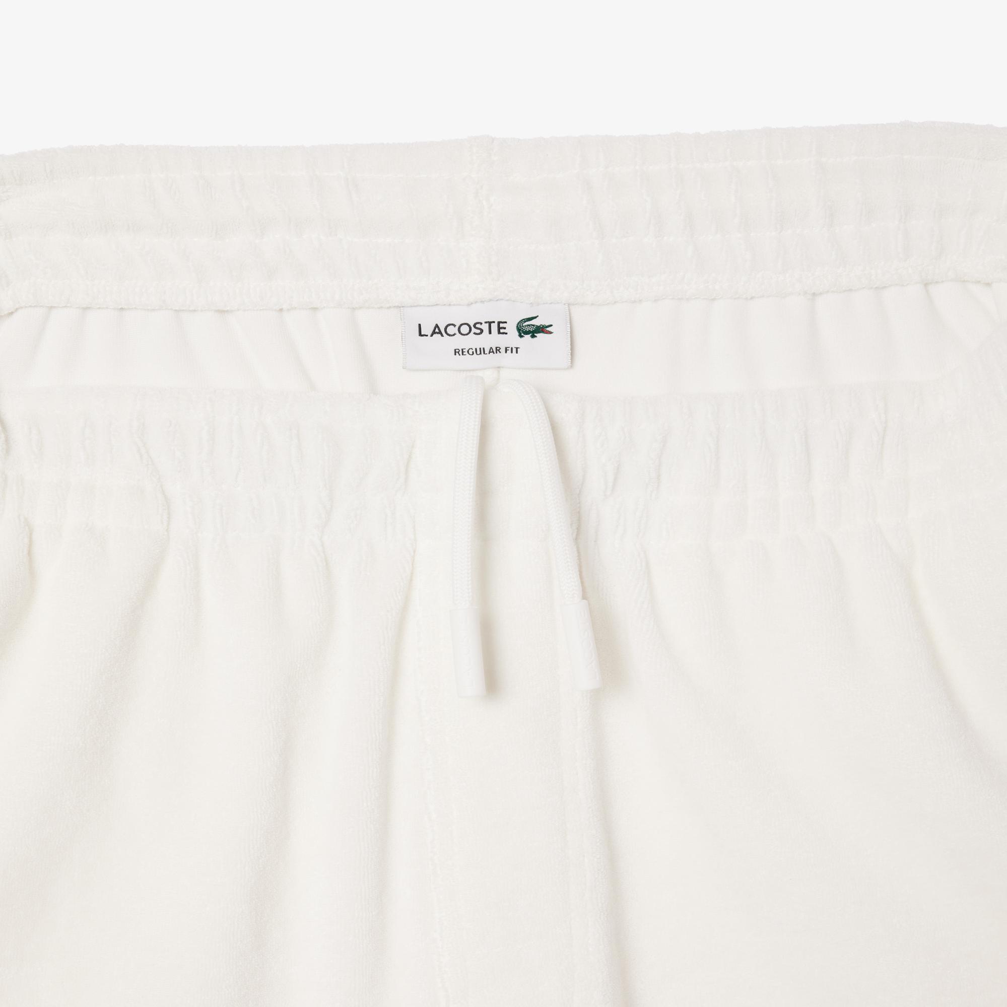 Erkek Regular Fit Beyaz Şort
