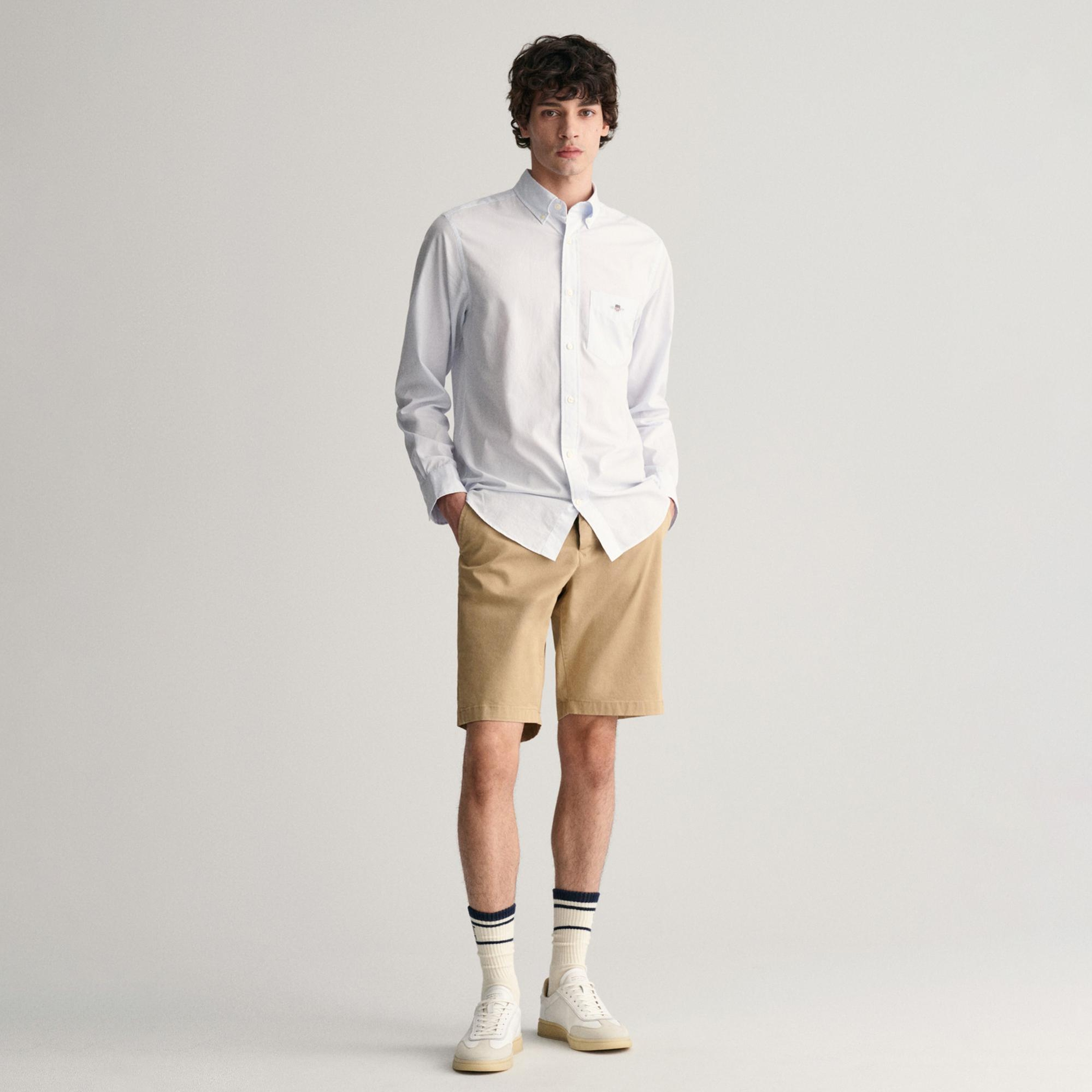 Gant Erkek Bej Relaxed Fit Chino Şort