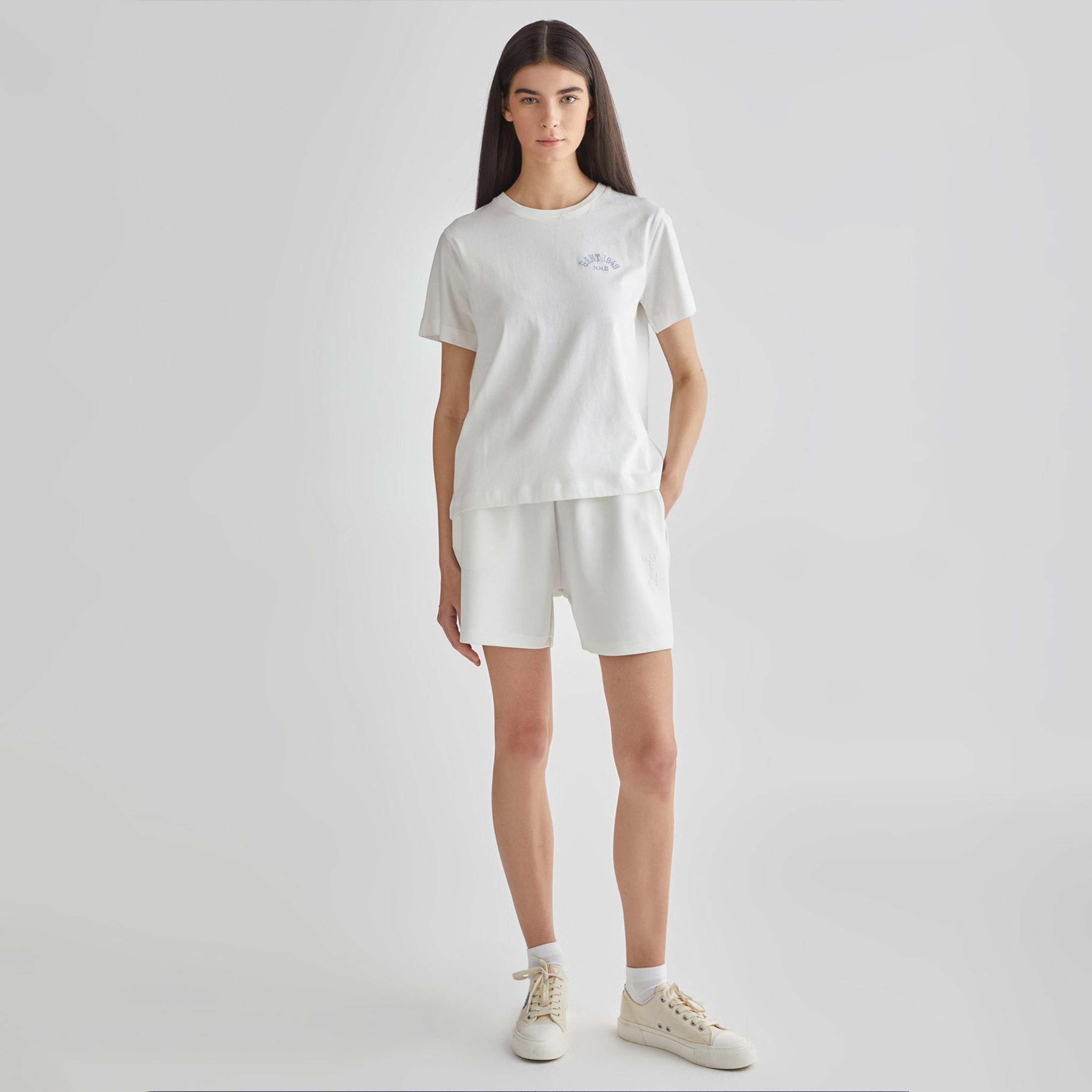 GANT Kadın Krem Regular Fit Şort