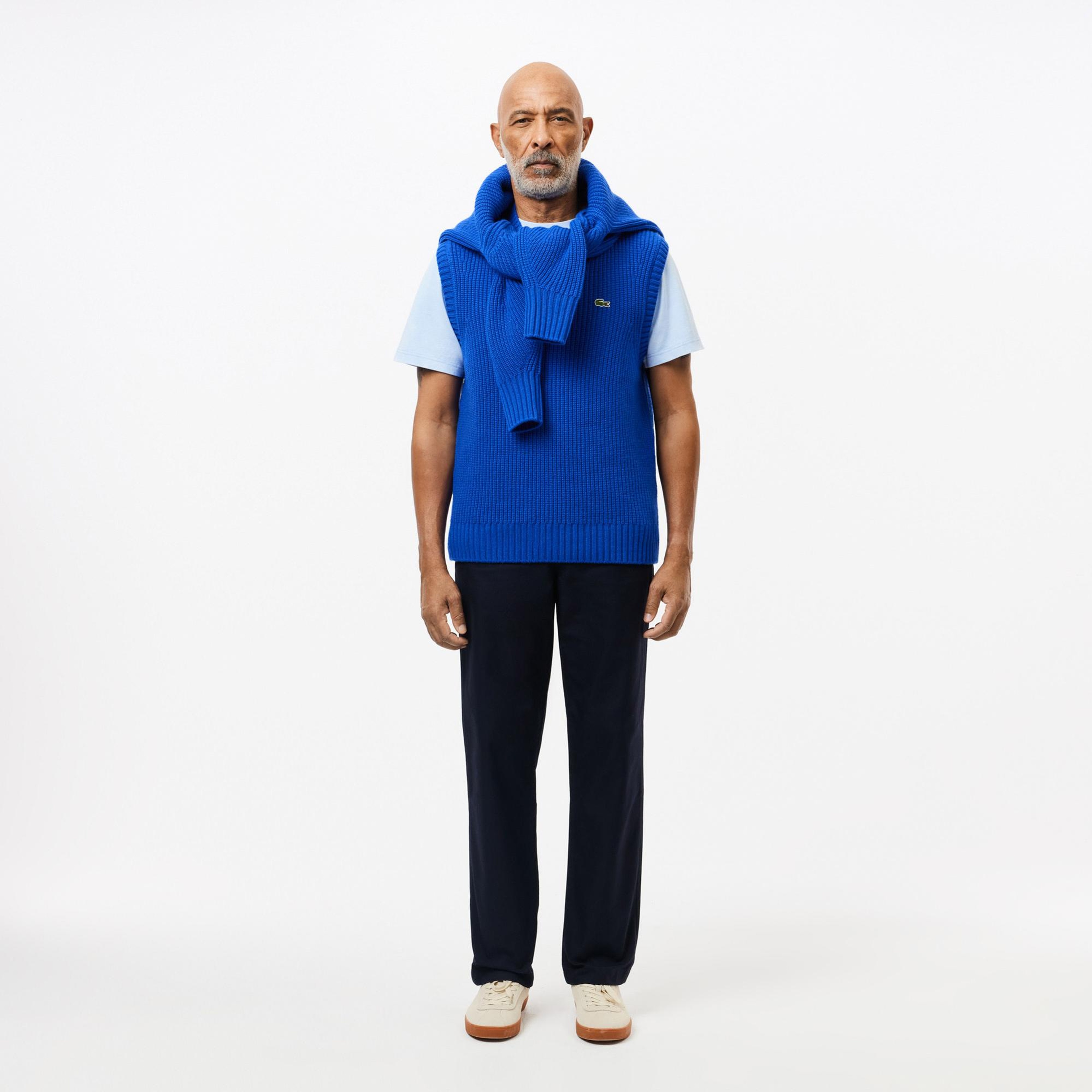 Erkek Straight Fit Chino Lacivert Pantolon