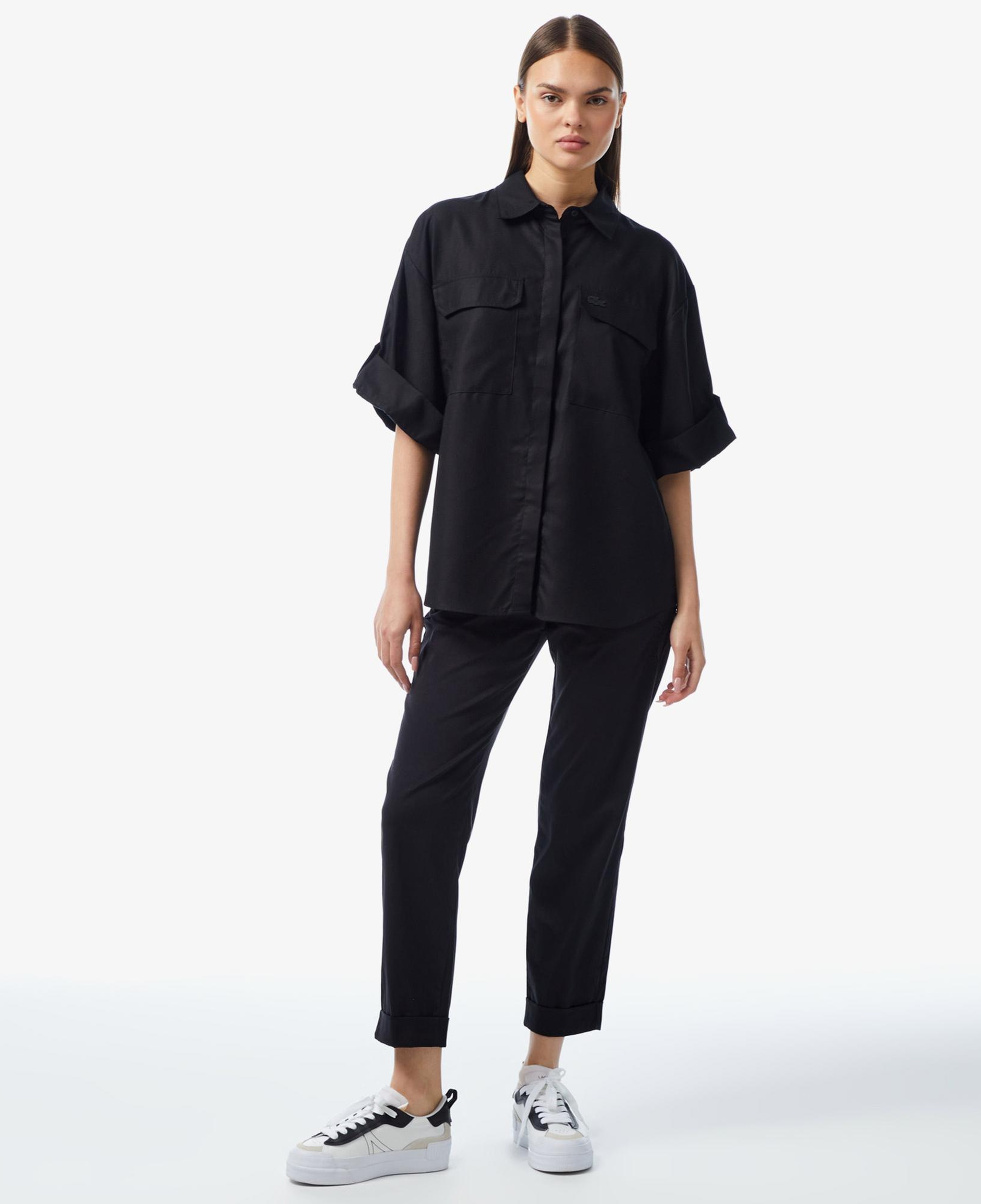 Kadın Regular Fit Siyah Pantolon