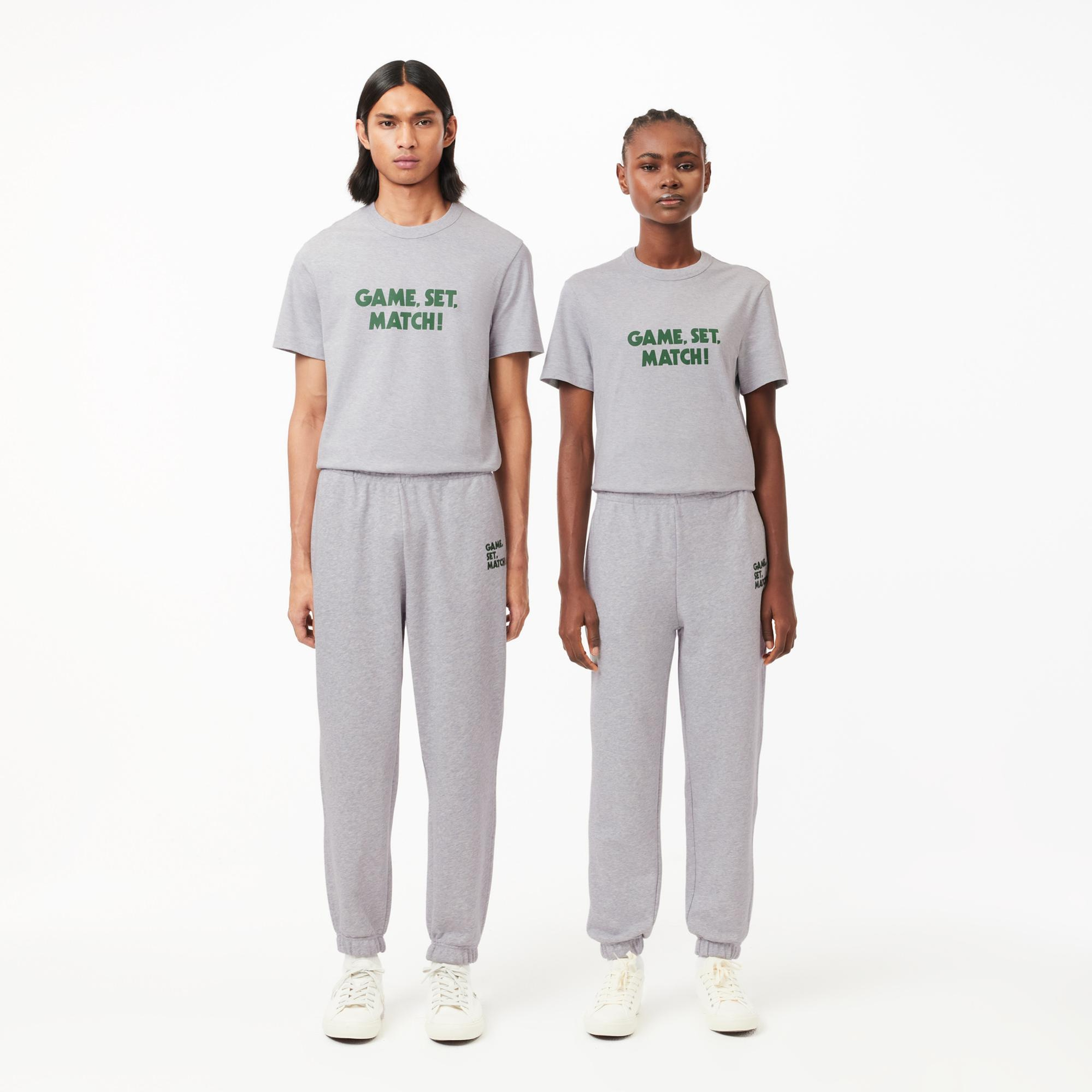 Unisex Relaxed Fit Gri Eşofman Altı
