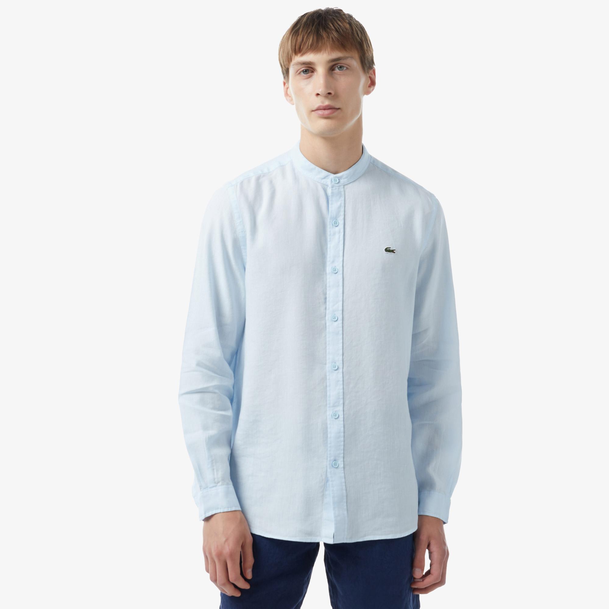 Erkek Regular Fit Mavi Gömlek