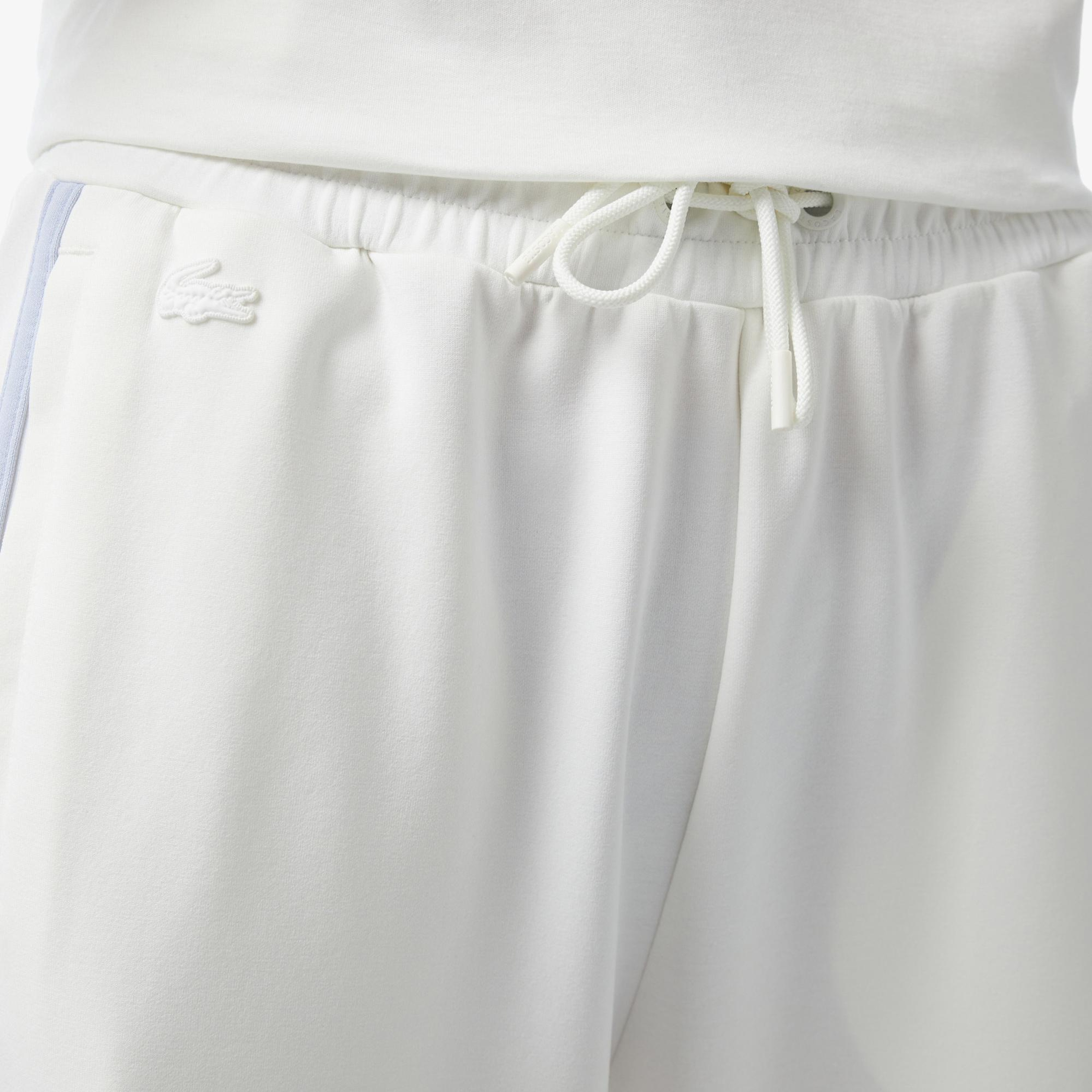 Kadın Flare Fit Beyaz Eşofman Altı