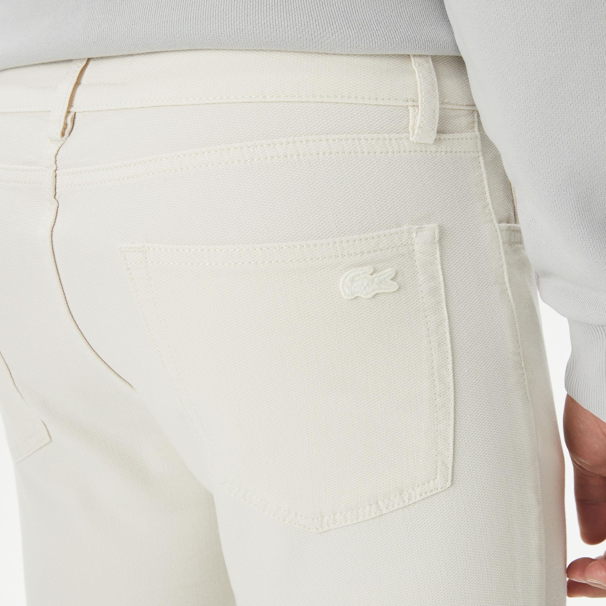 Erkek Slim Fit Krem Pantolon