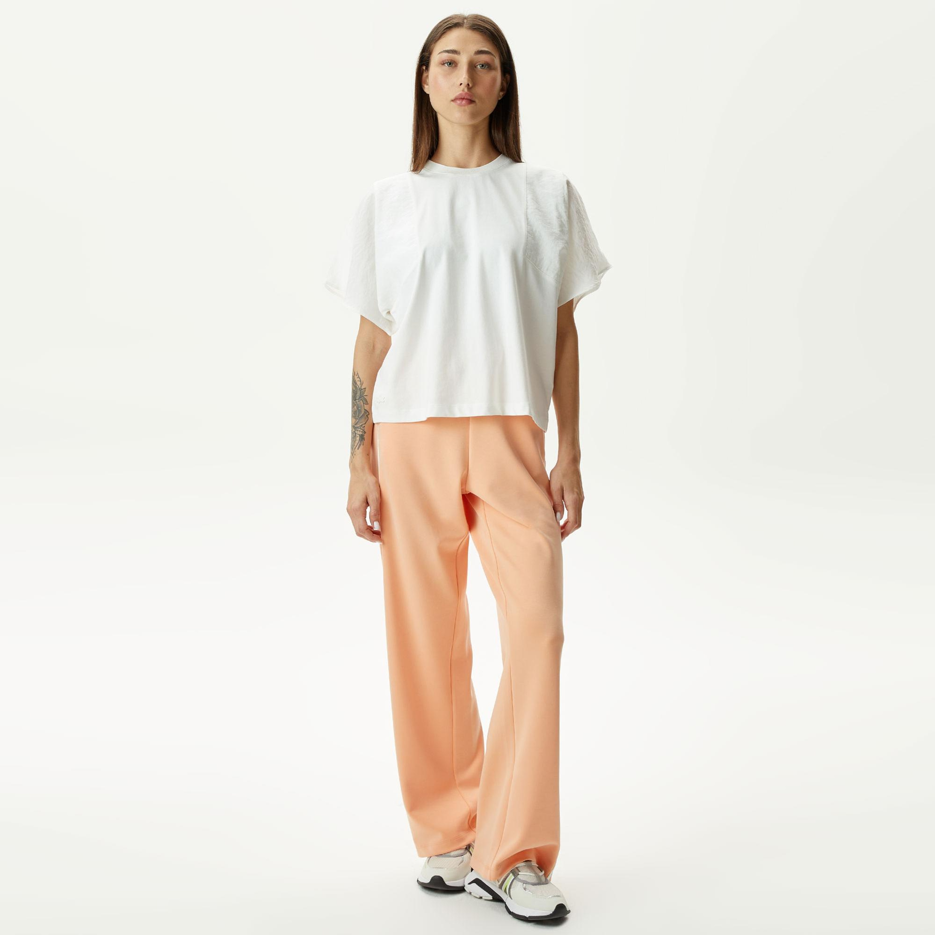 Kadın Flare Fit Turuncu Eşofman Altı