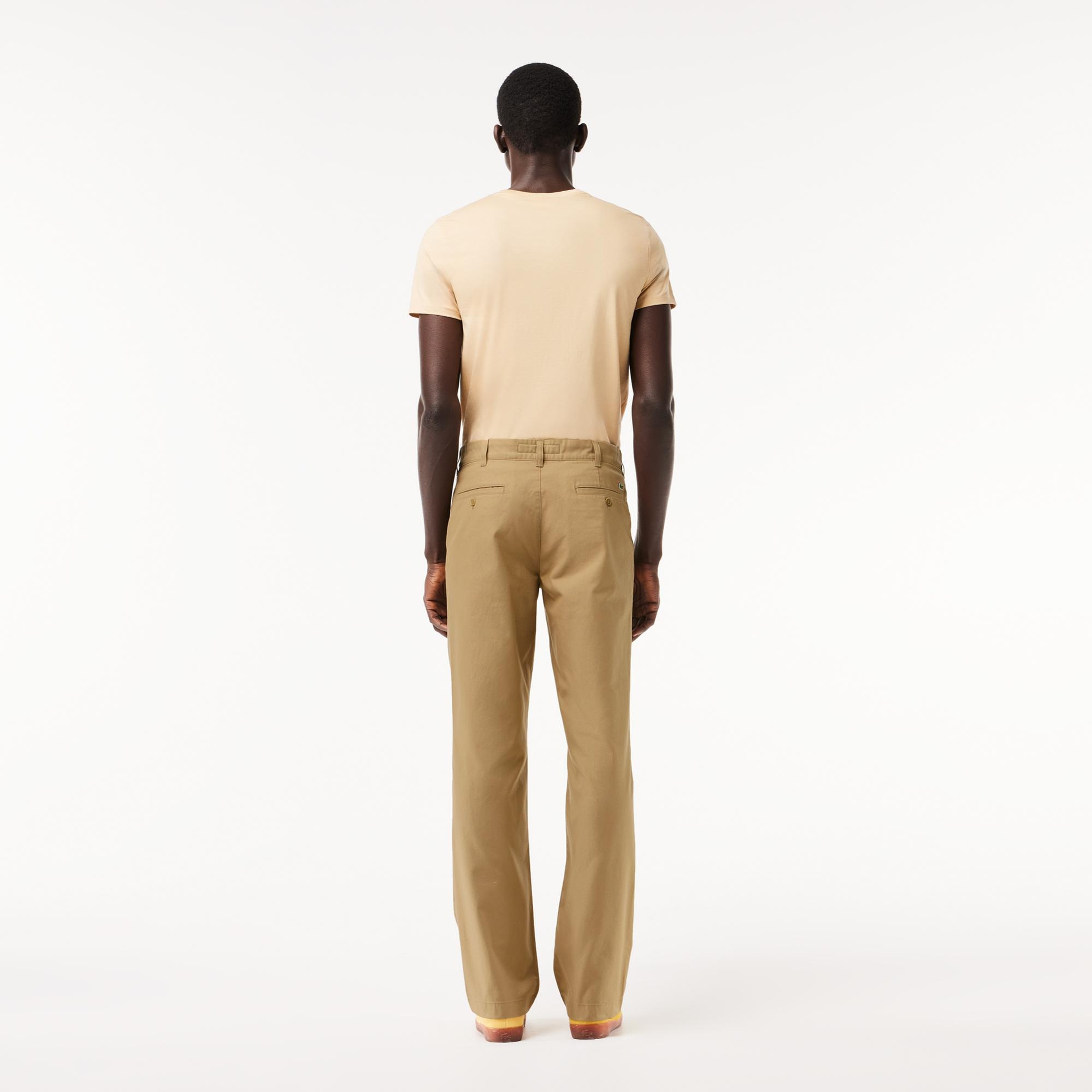 Erkek Straight Fit Chino Bej Pantolon