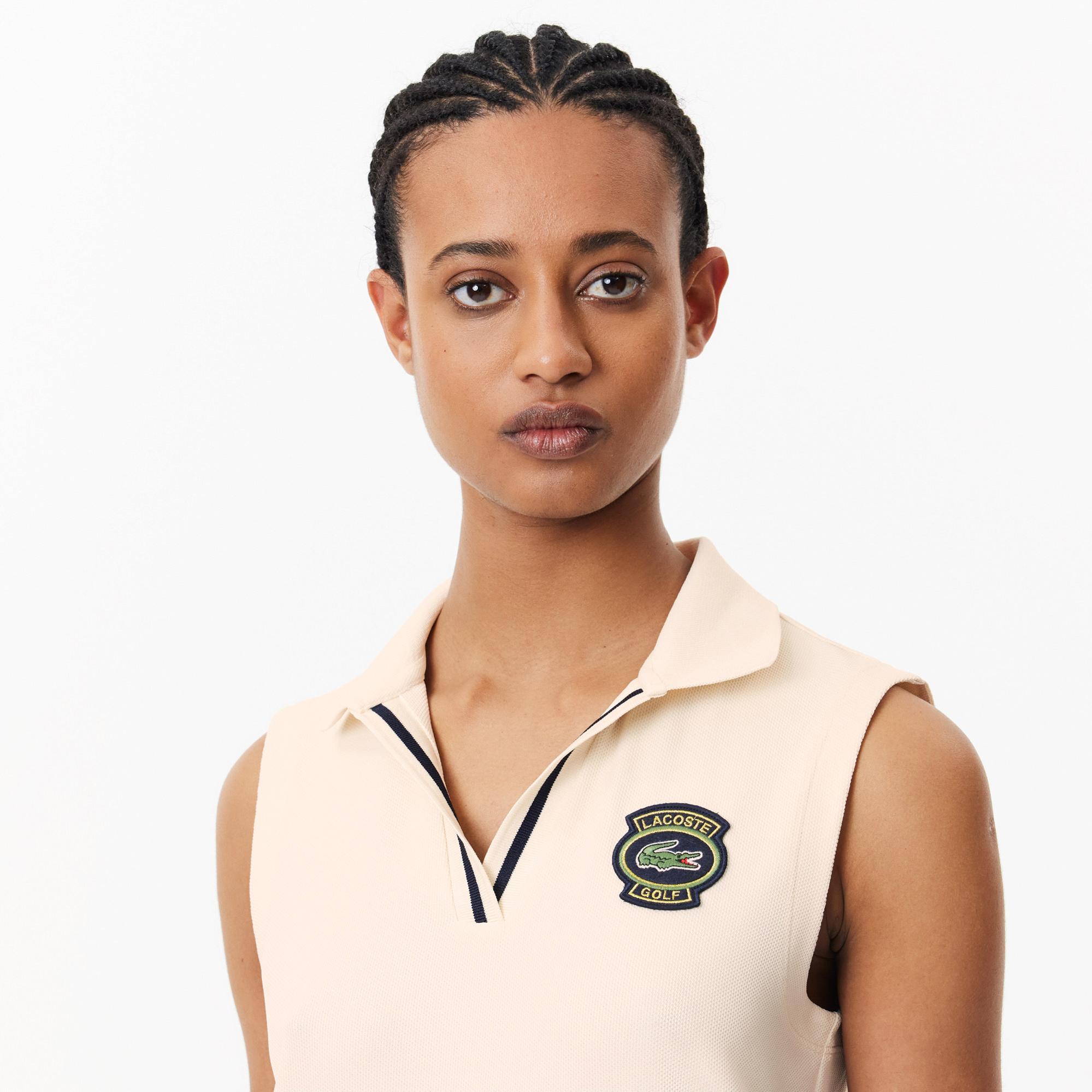 Kadın Slim Fit Bej Polo