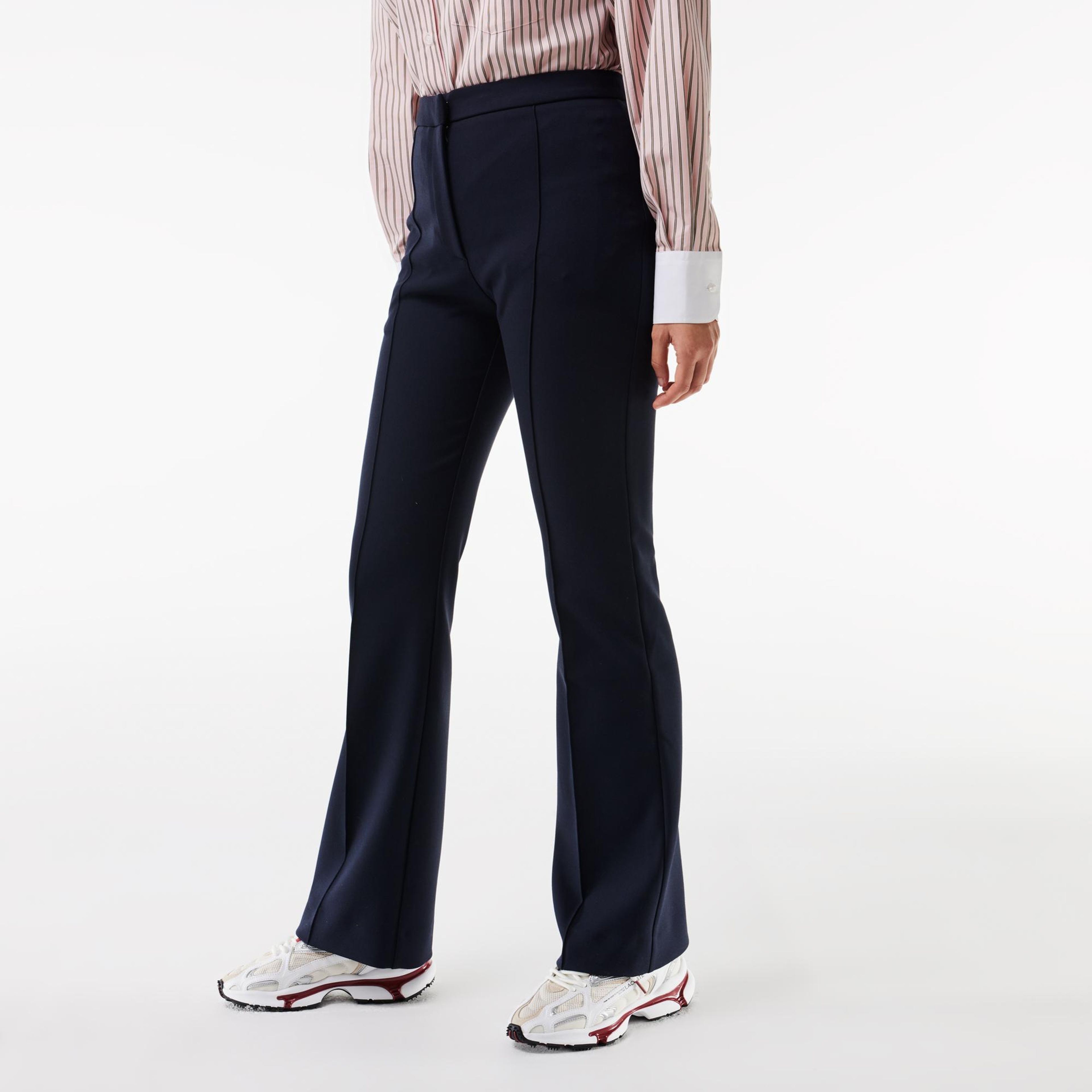 Kadın Flare Fit Lacivert Pantolon