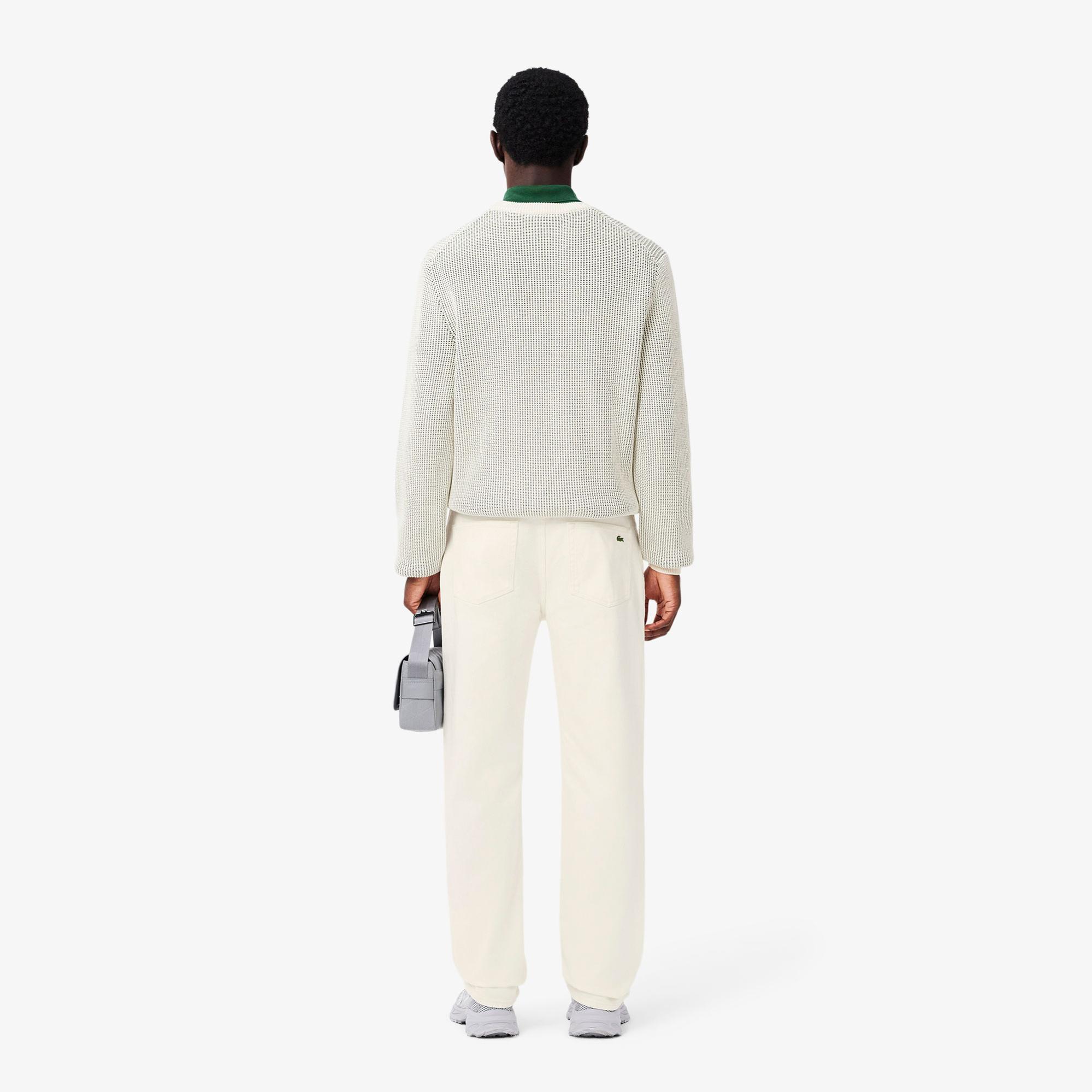 Erkek Straight Fit Beyaz Jean Pantolon