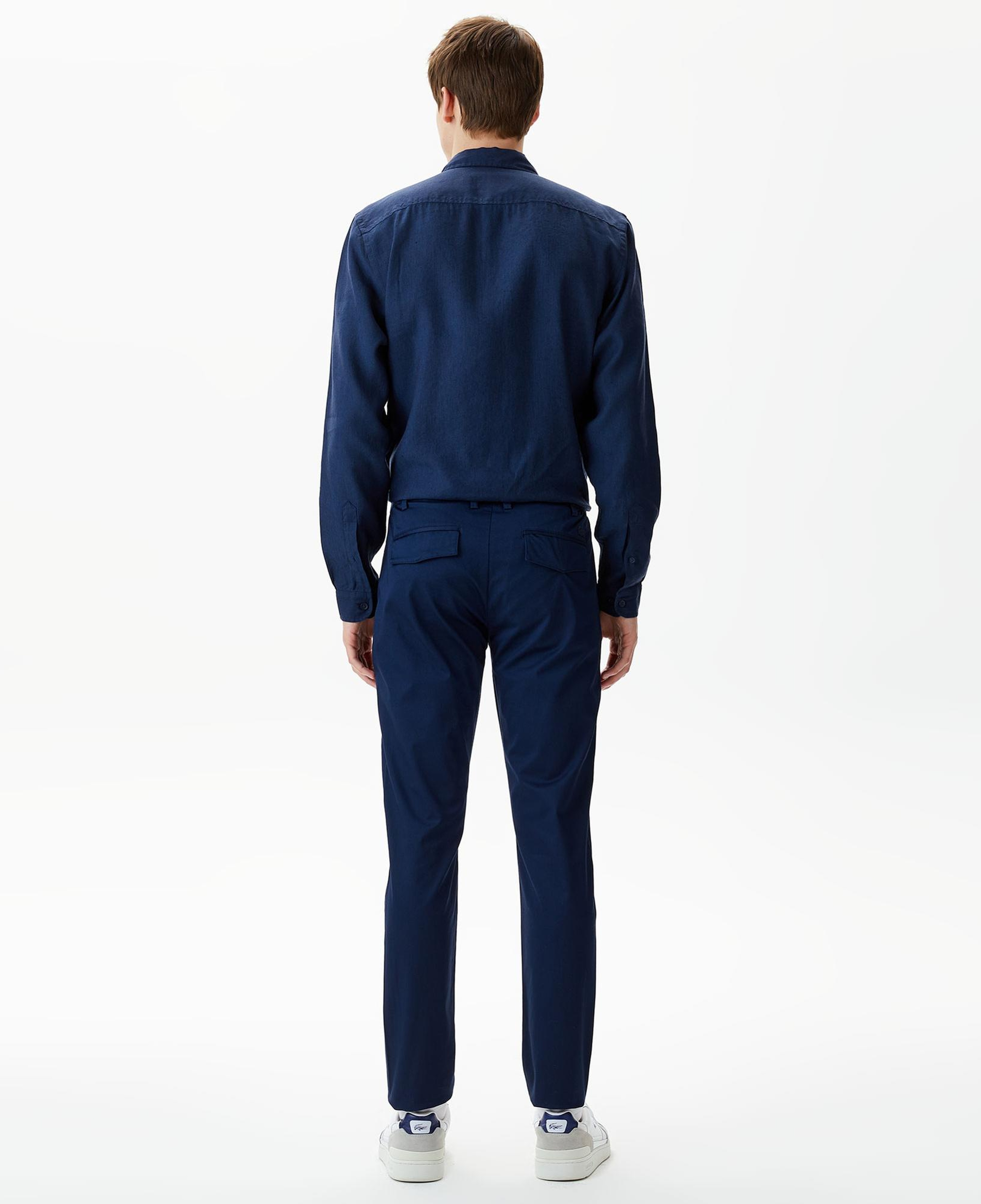 Erkek Tapered Fit Chino Lacivert Pantolon