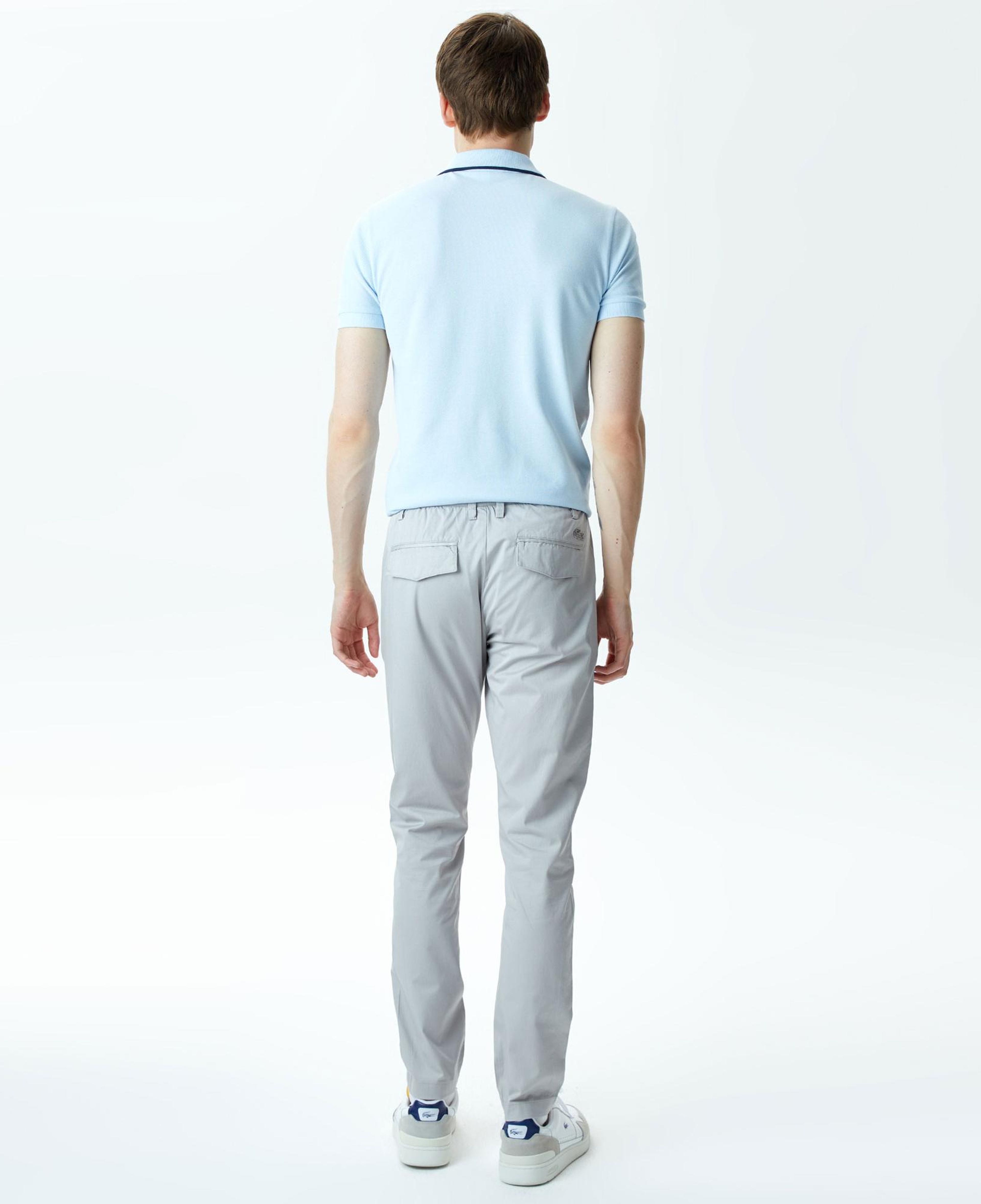 Erkek Tapered Fit Chino Gri Pantolon