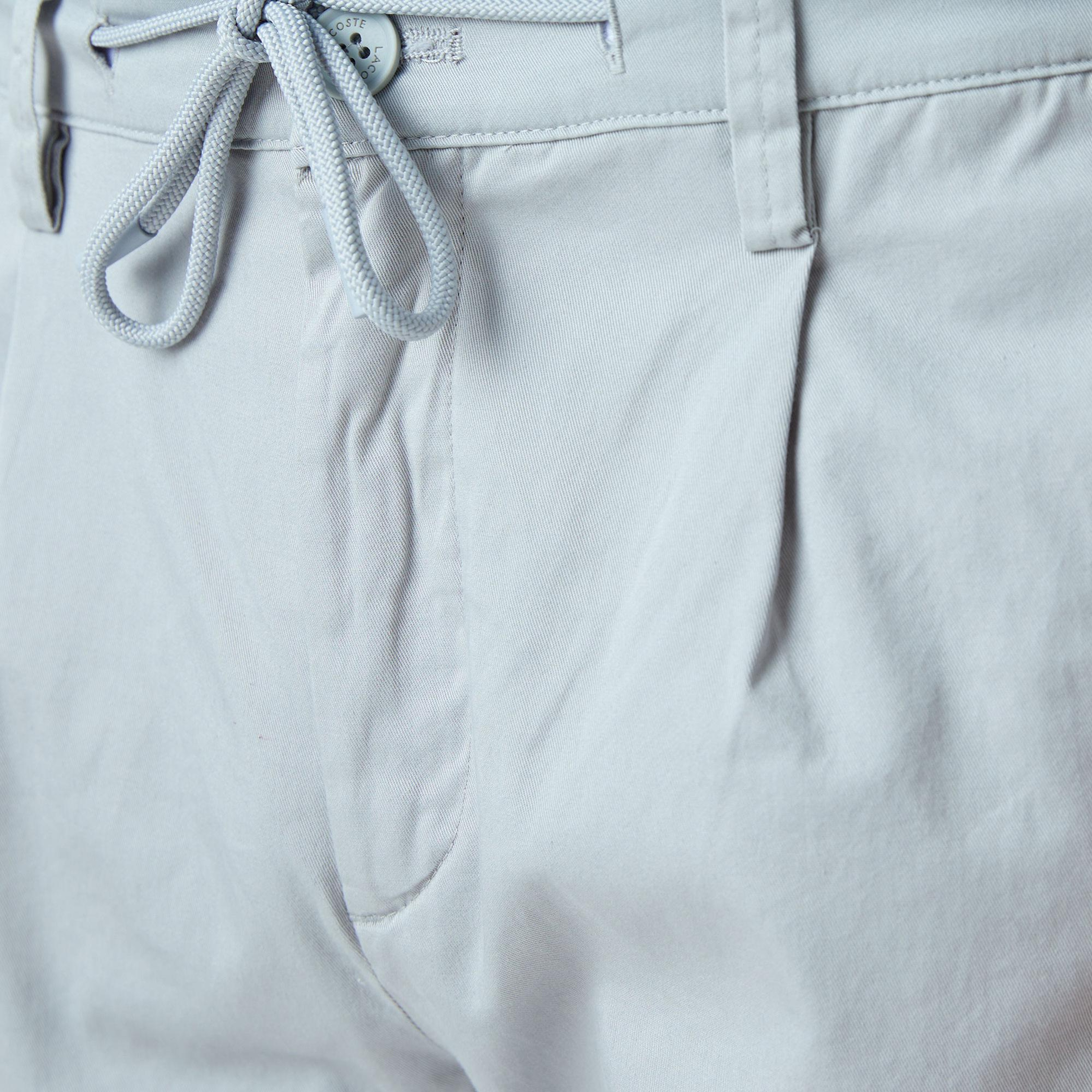 Erkek Tapered Fit Chino Gri Pantolon