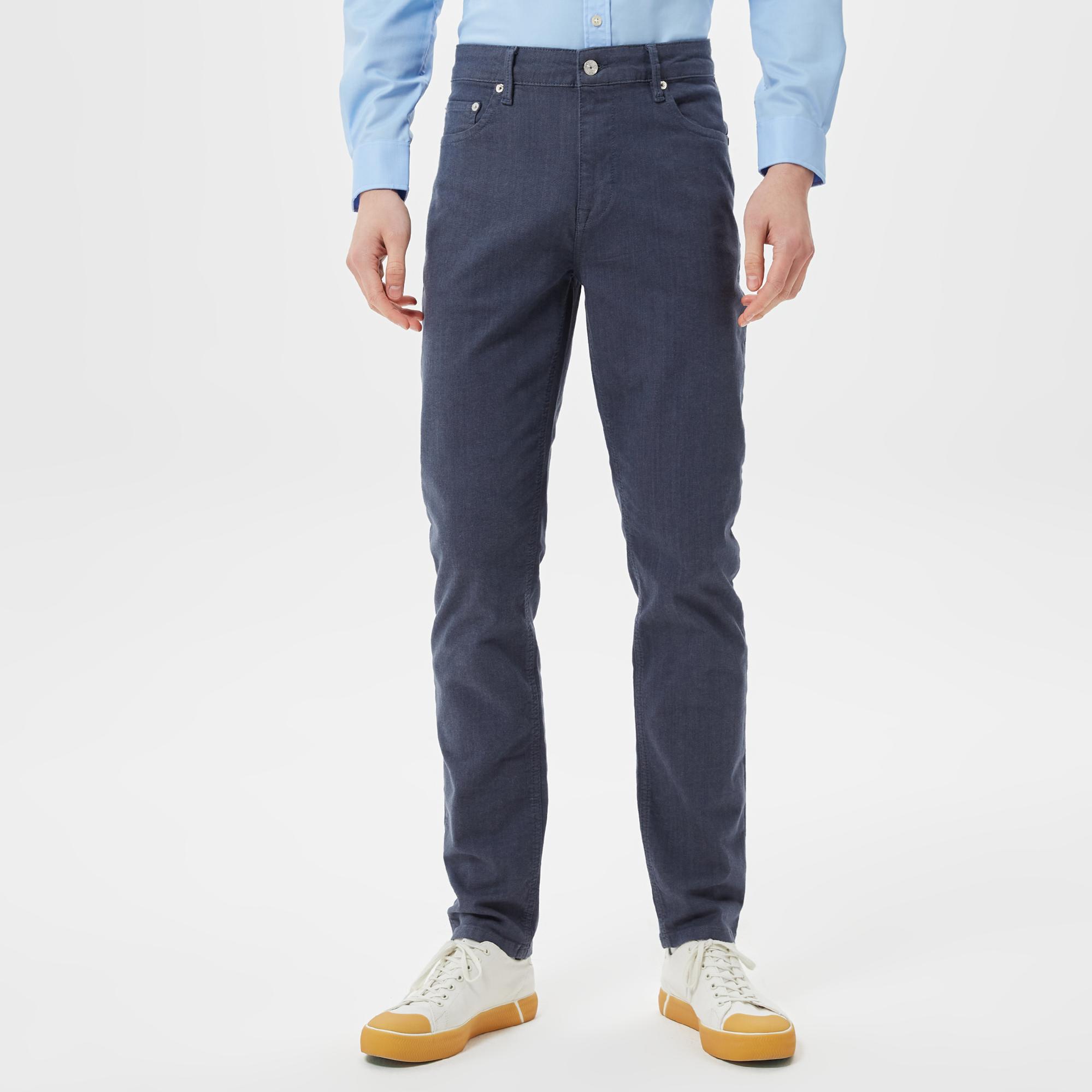 Erkek Slim Fit Lacivert Pantolon