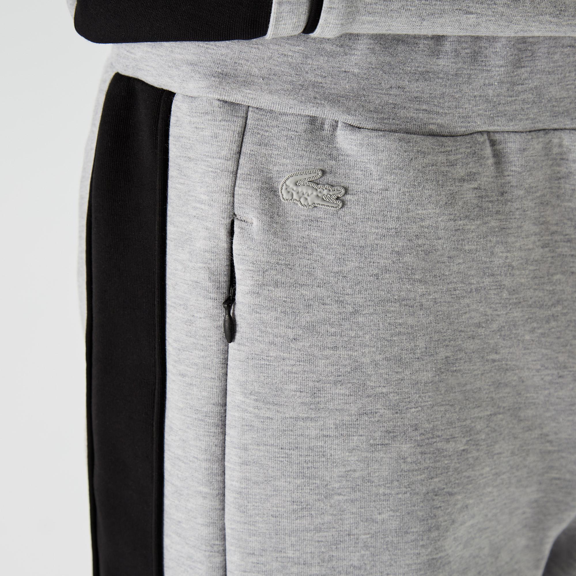 Erkek Slim Fit Baskılı Gri Eşofman Altı