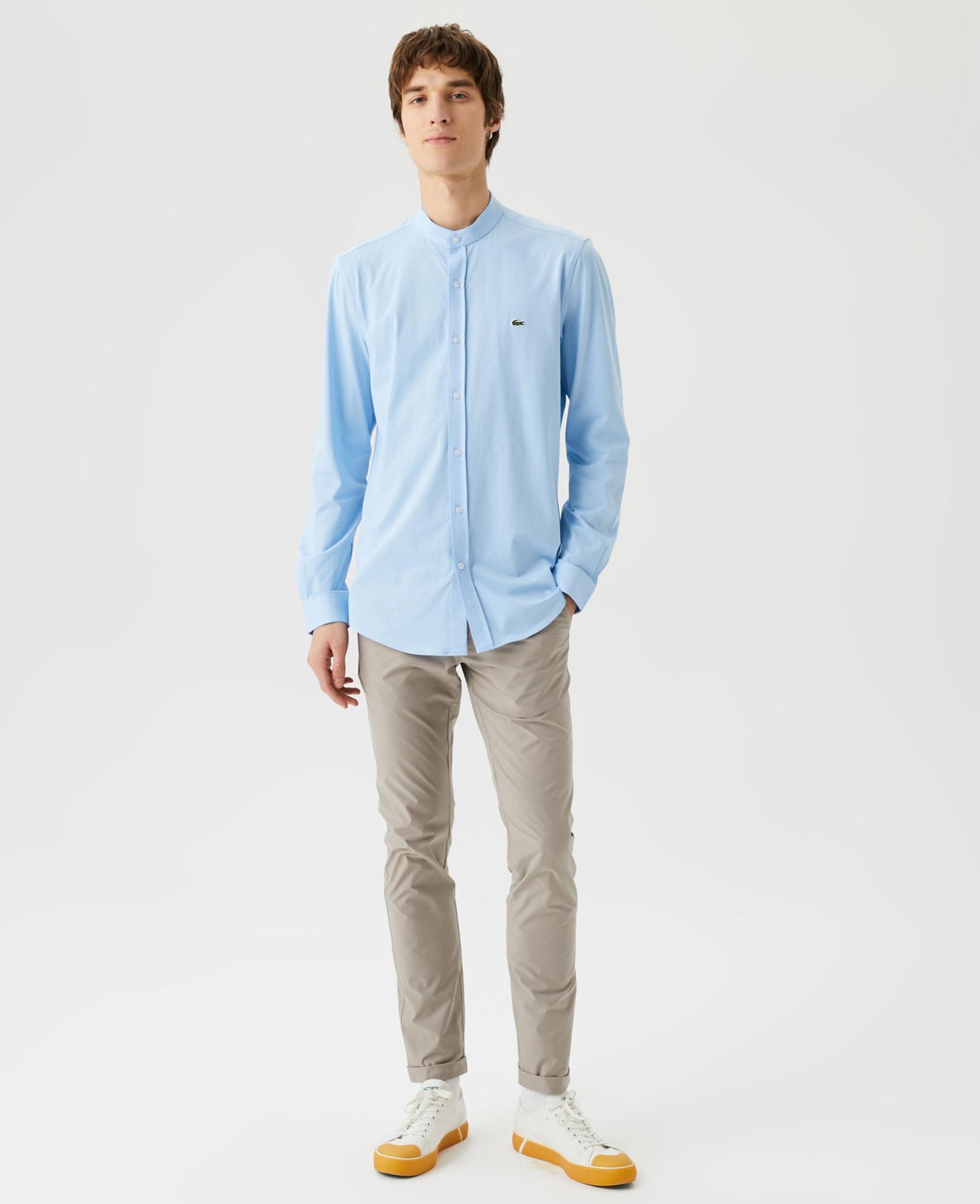 Erkek Slim Fit Chino Gri Pantolon