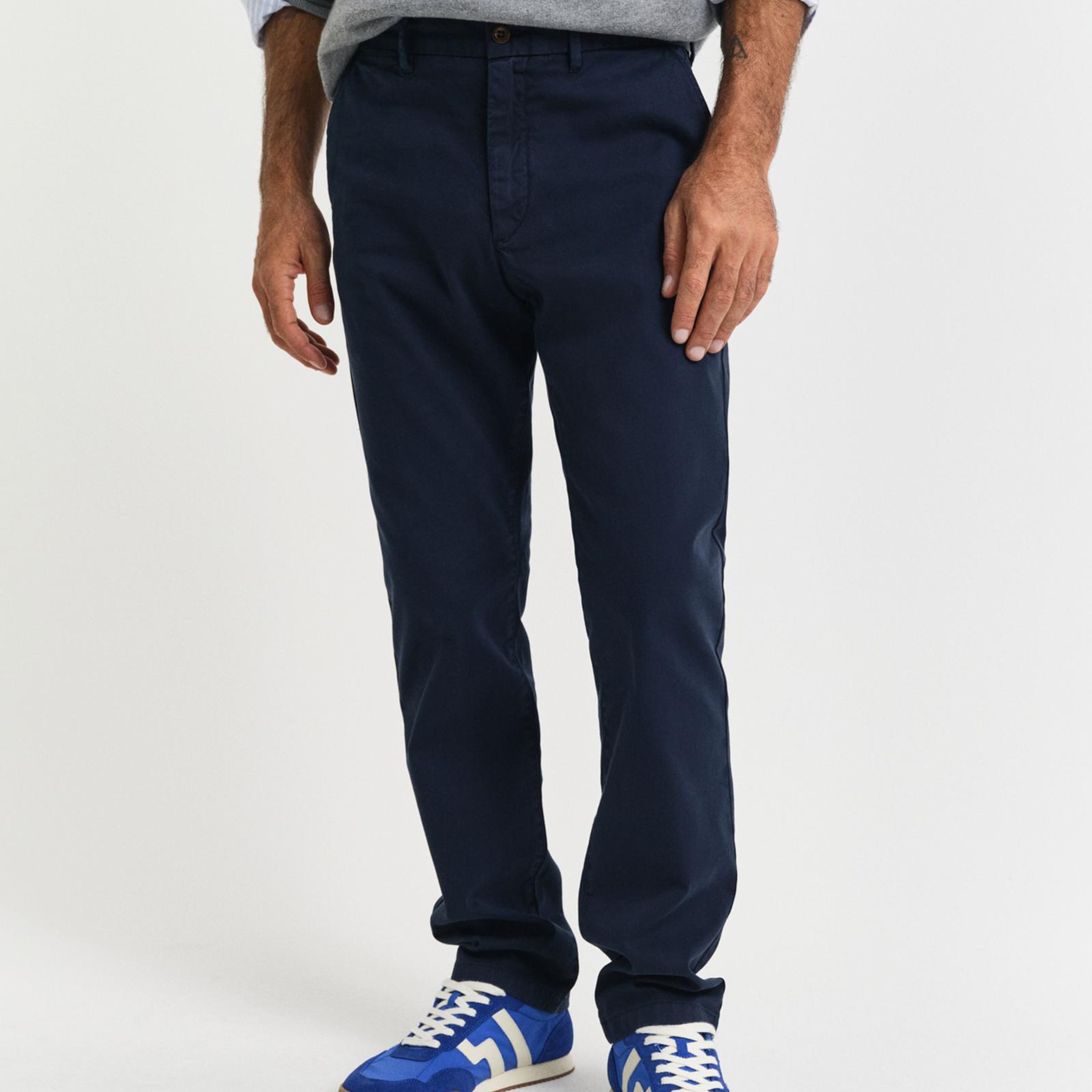 GANT Erkek Lacivert Slim Fit Pantolon