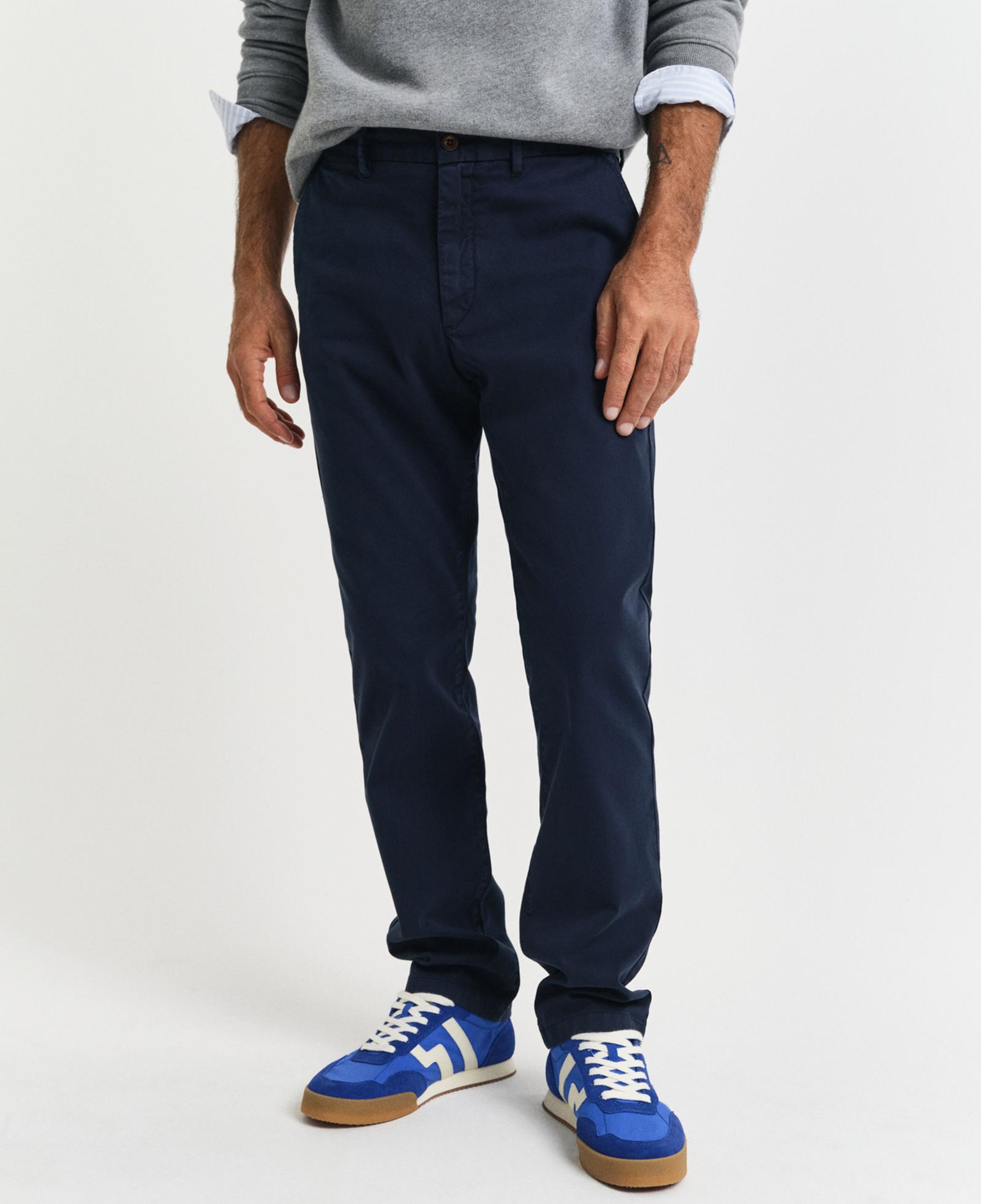 GANT Erkek Lacivert Slim Fit Pantolon
