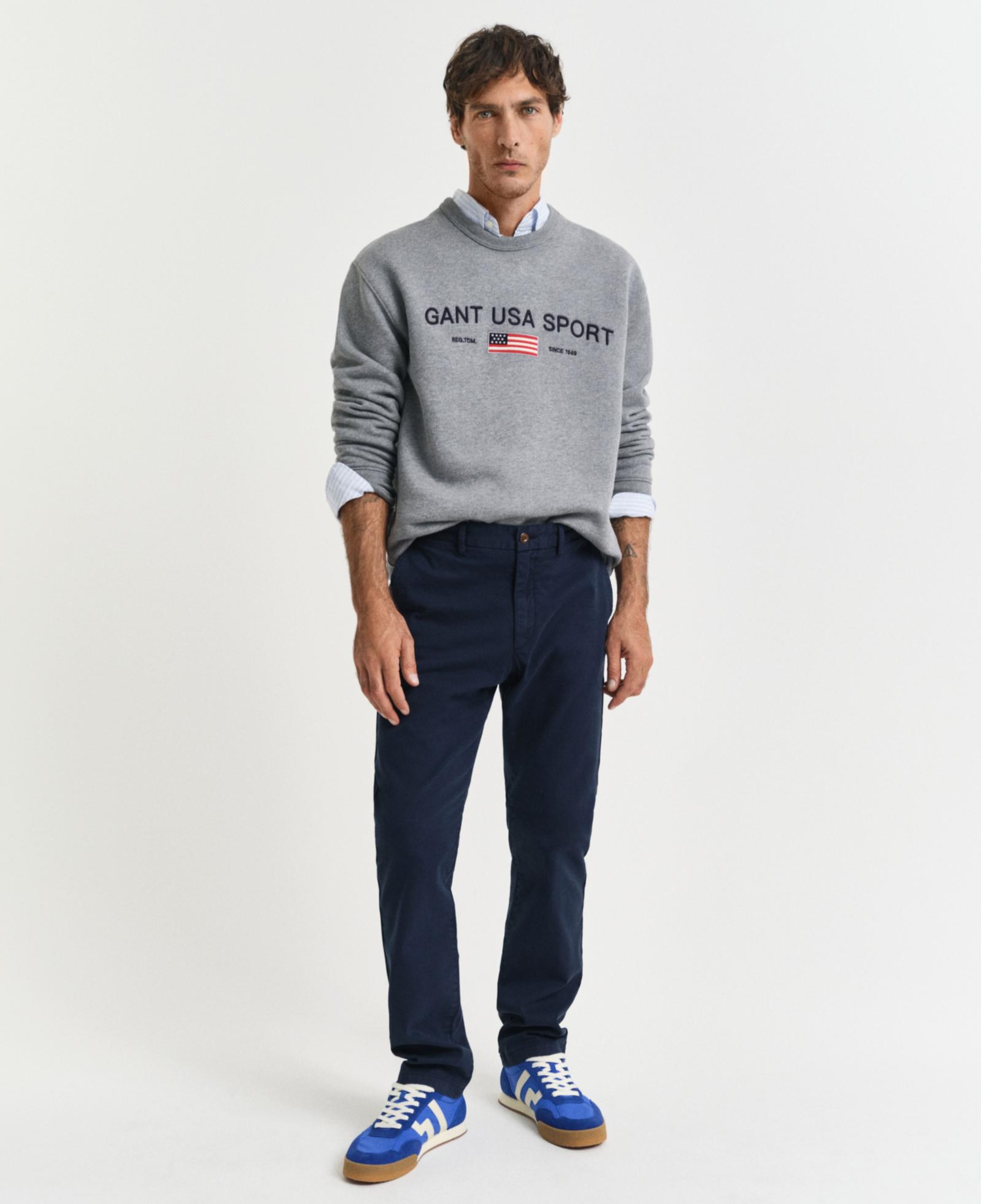 GANT Erkek Lacivert Slim Fit Pantolon