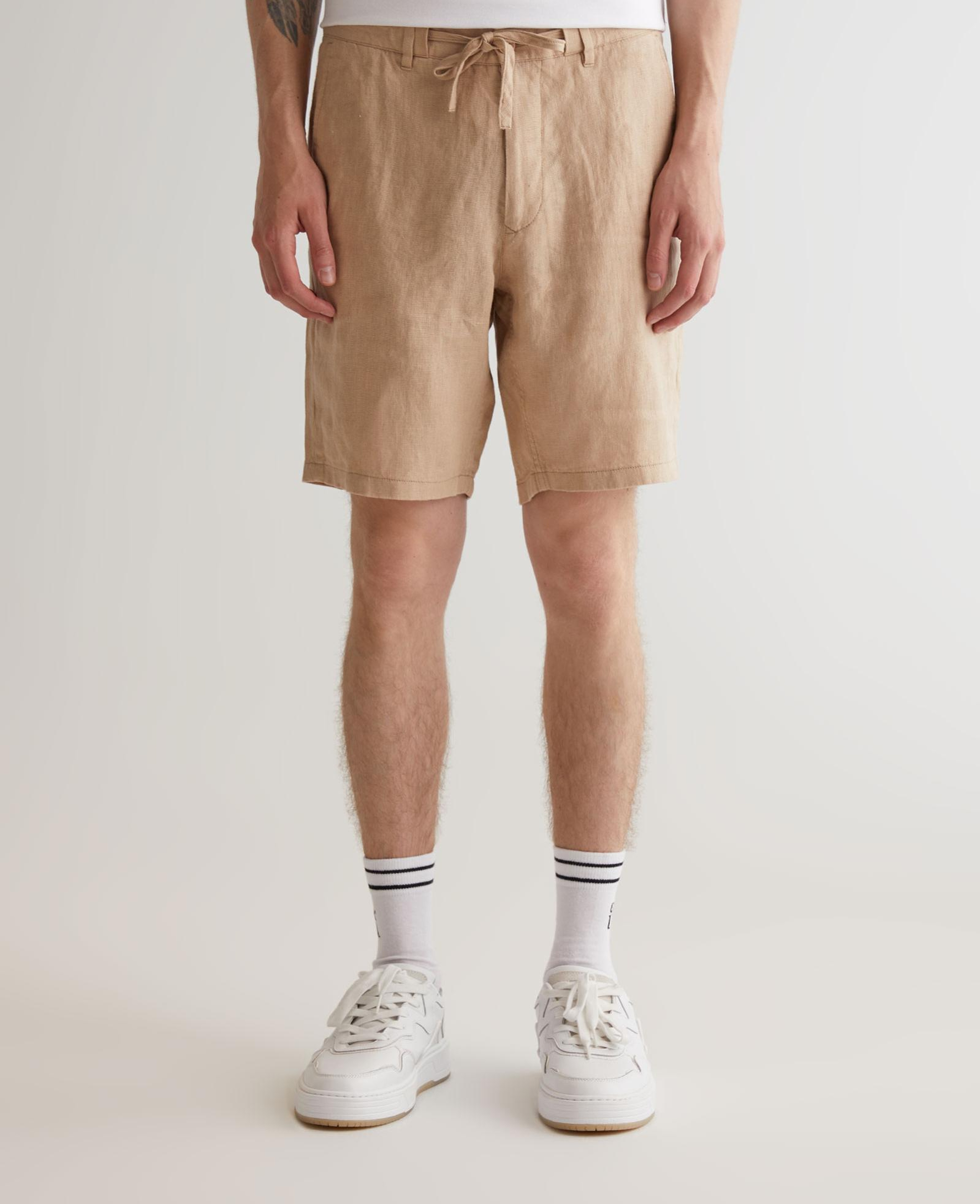 GANT Erkek Bej Relaxed Fit Keten Şort