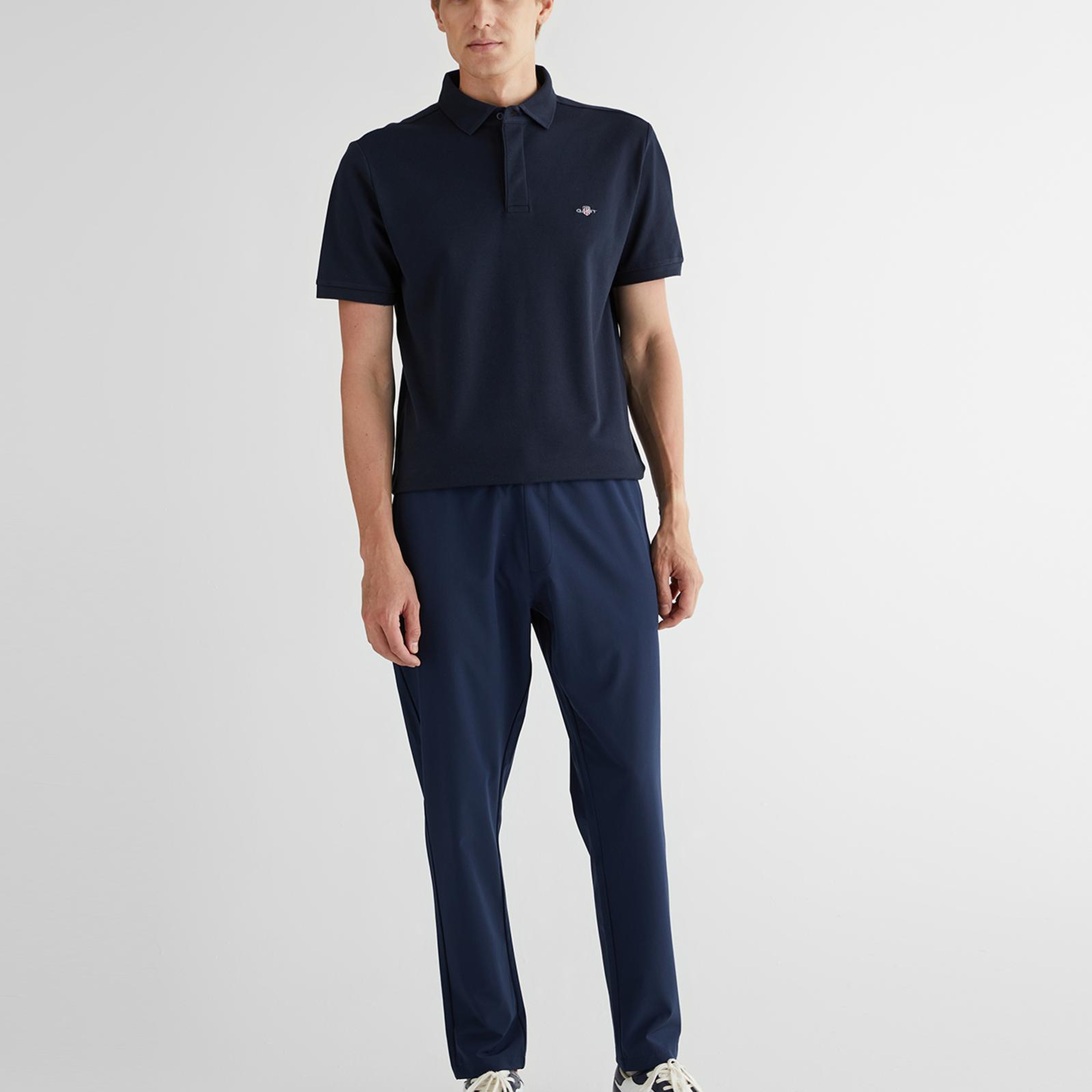 GANT Erkek Lacivert Kısa Kollu Polo