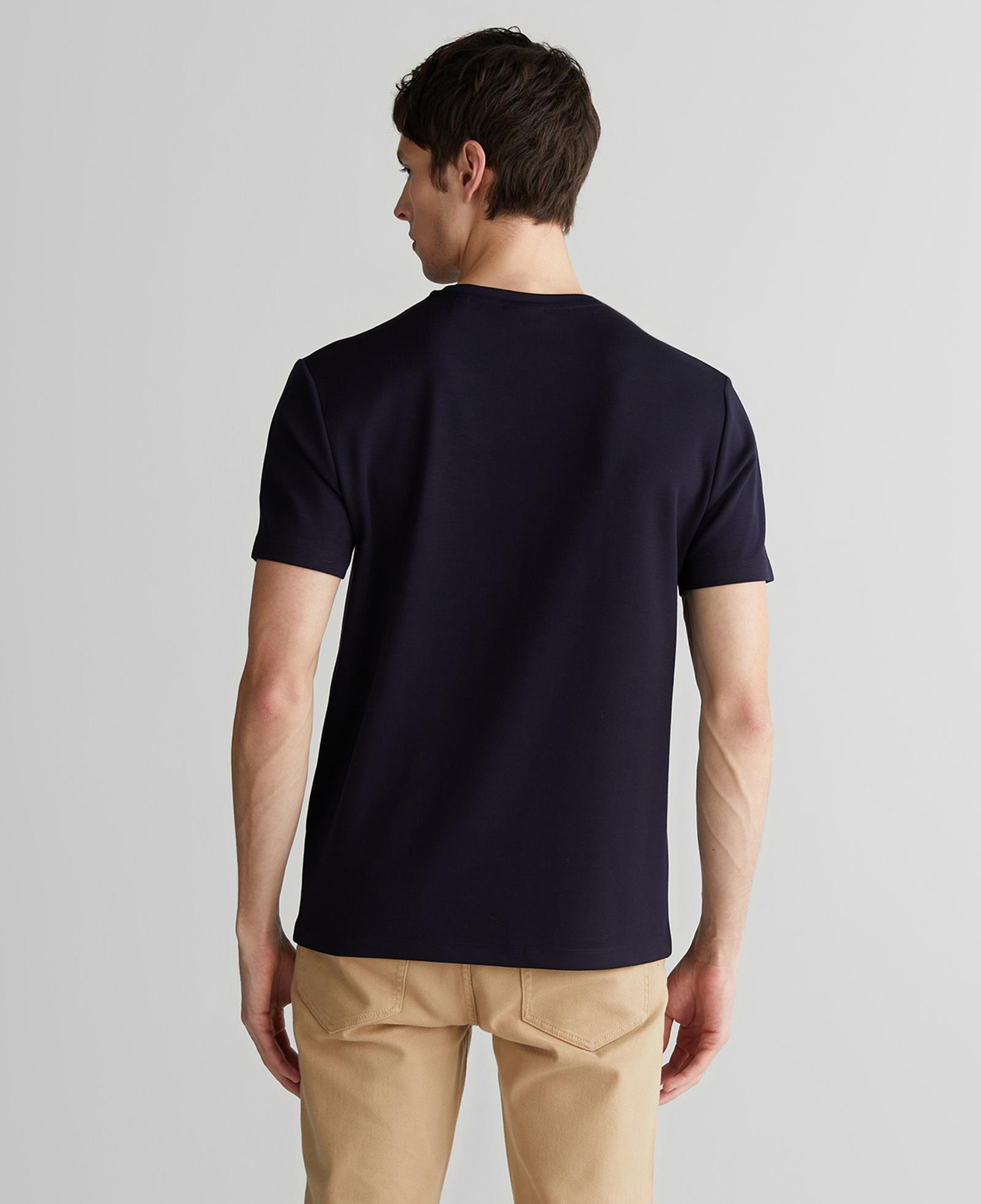 GANT Erkek Lacivert Relaxed Fit Bisiklet Yaka T-Shirt