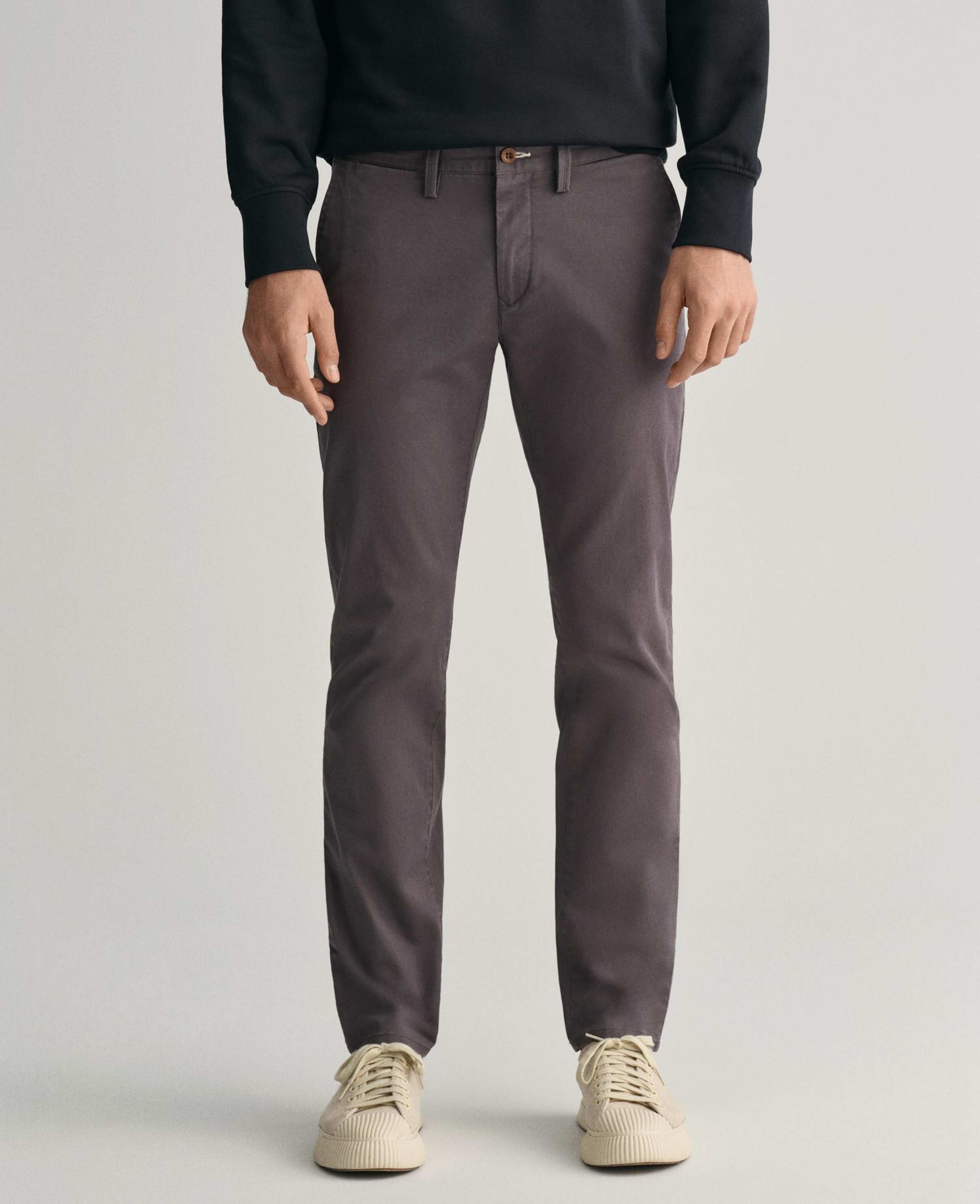 GANT Erkek Gri Slim Fit Chino Pantolon