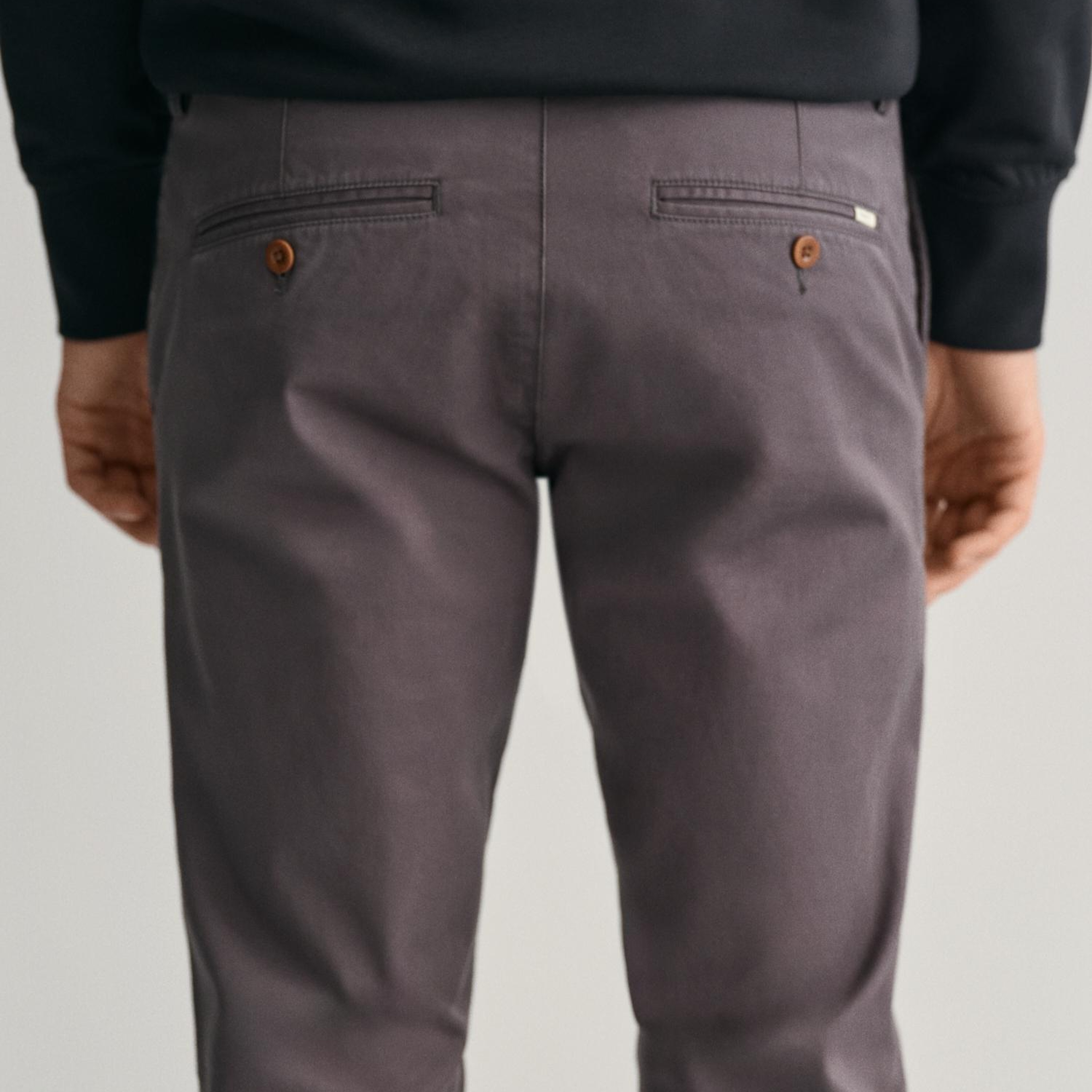 GANT Erkek Gri Slim Fit Chino Pantolon