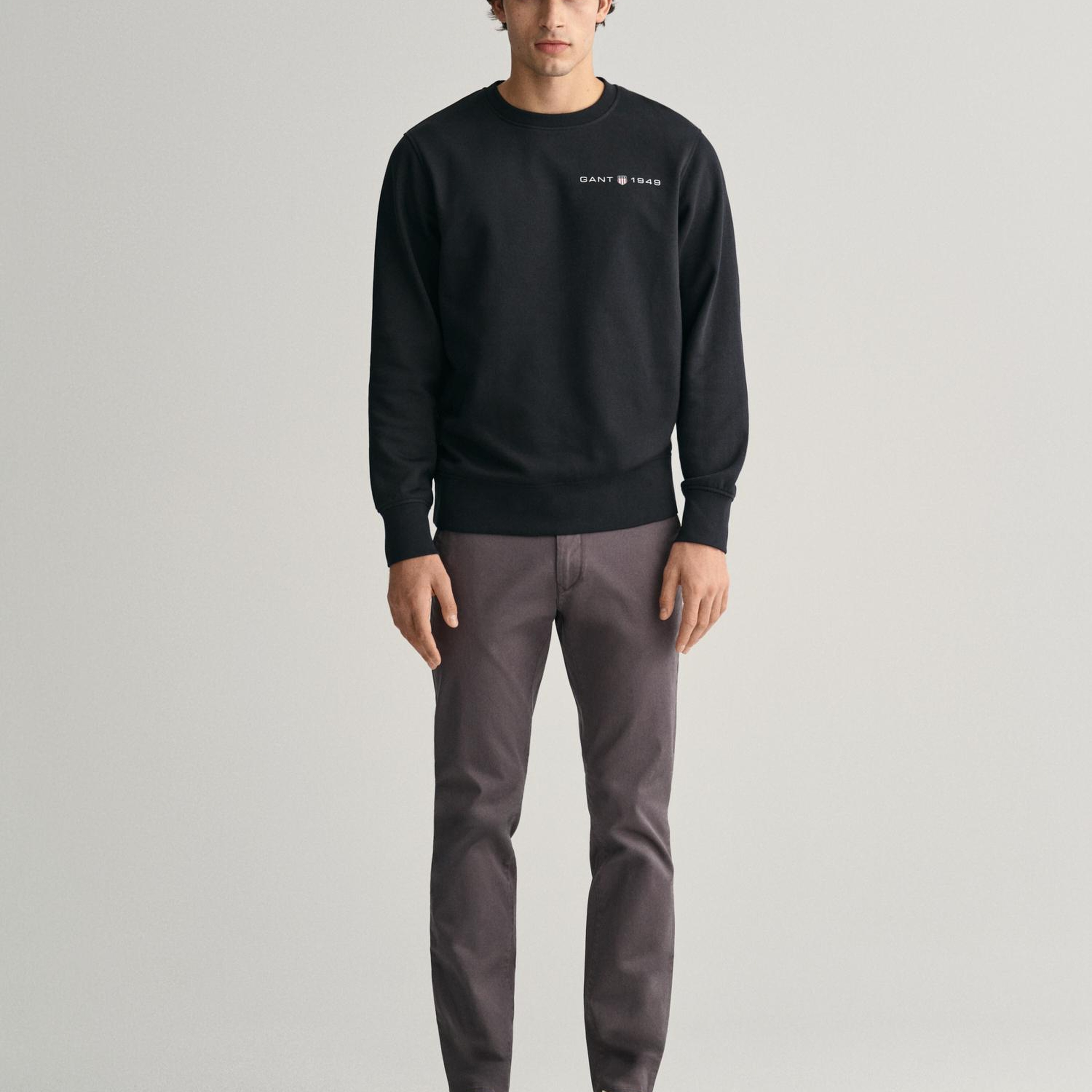 GANT Erkek Gri Slim Fit Chino Pantolon