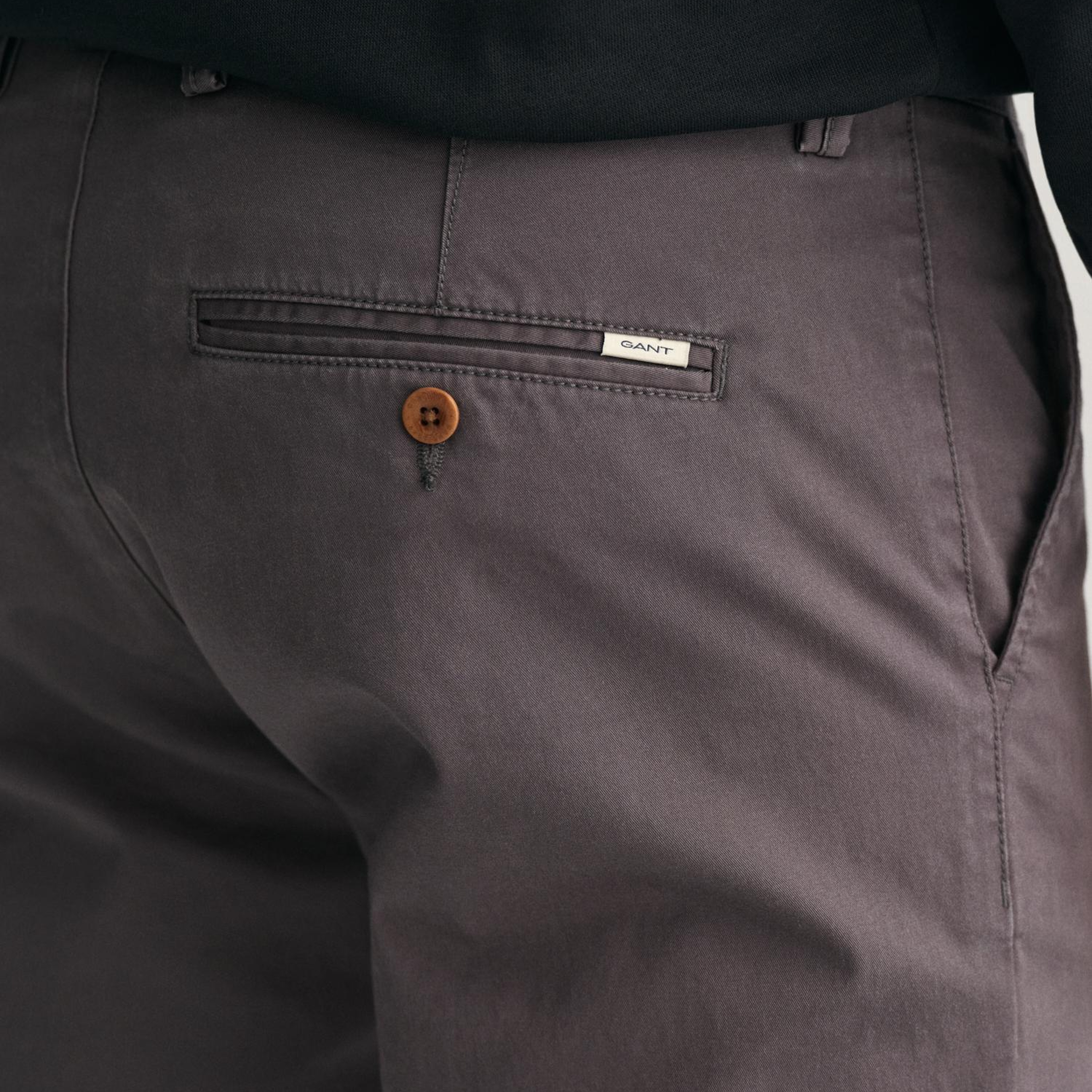 GANT Erkek Gri Slim Fit Chino Pantolon